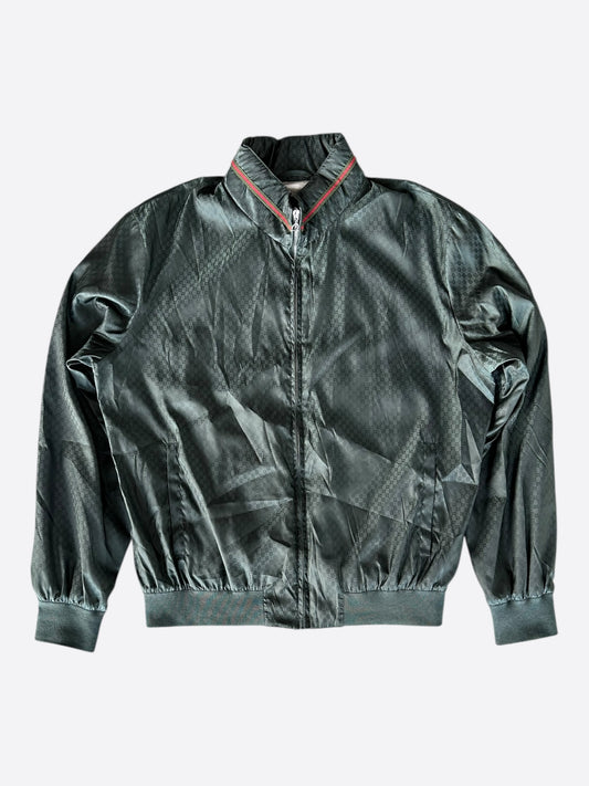 Gucci Green GG Monogram Windbreaker