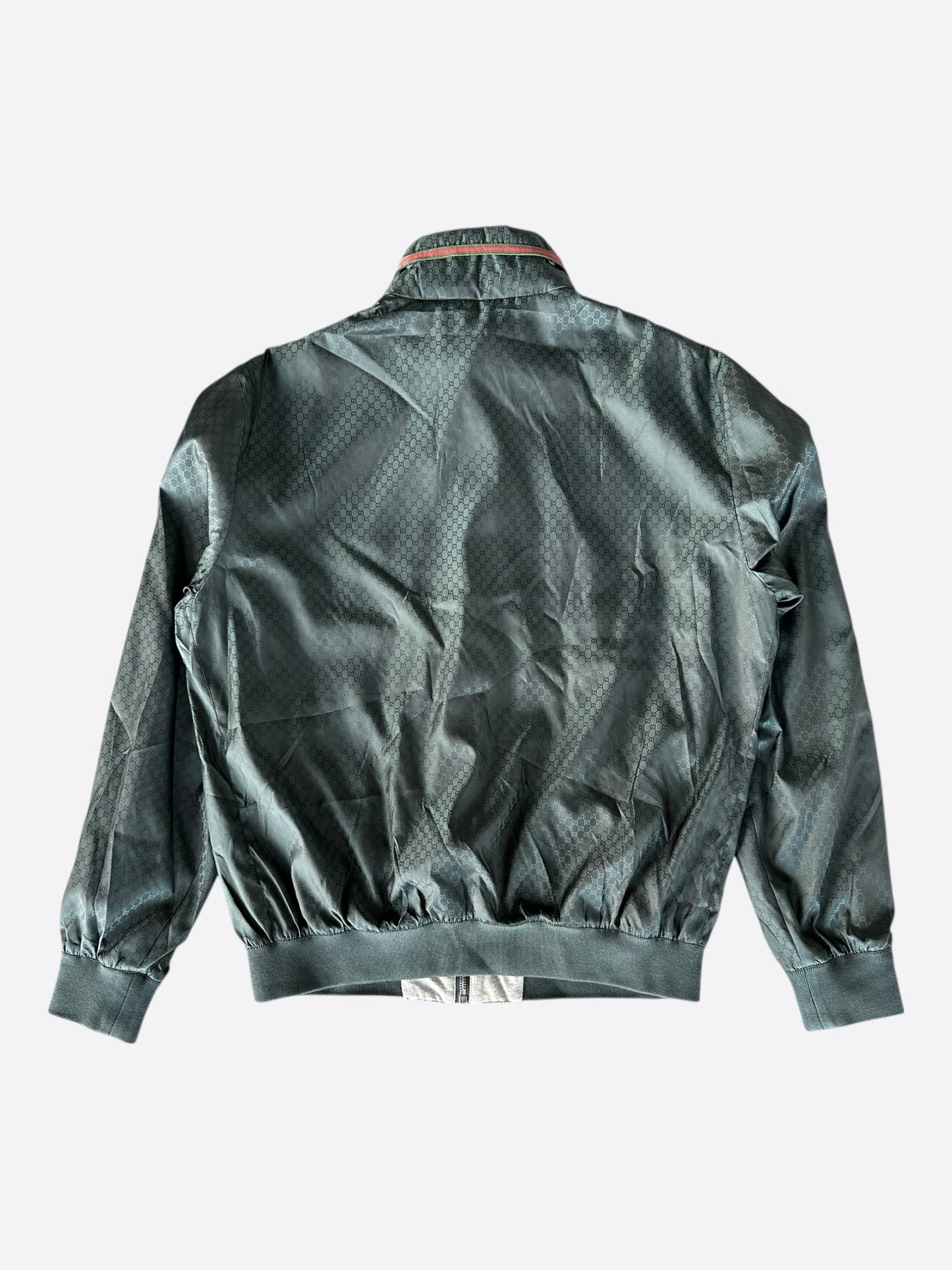 Gucci Green GG Monogram Windbreaker