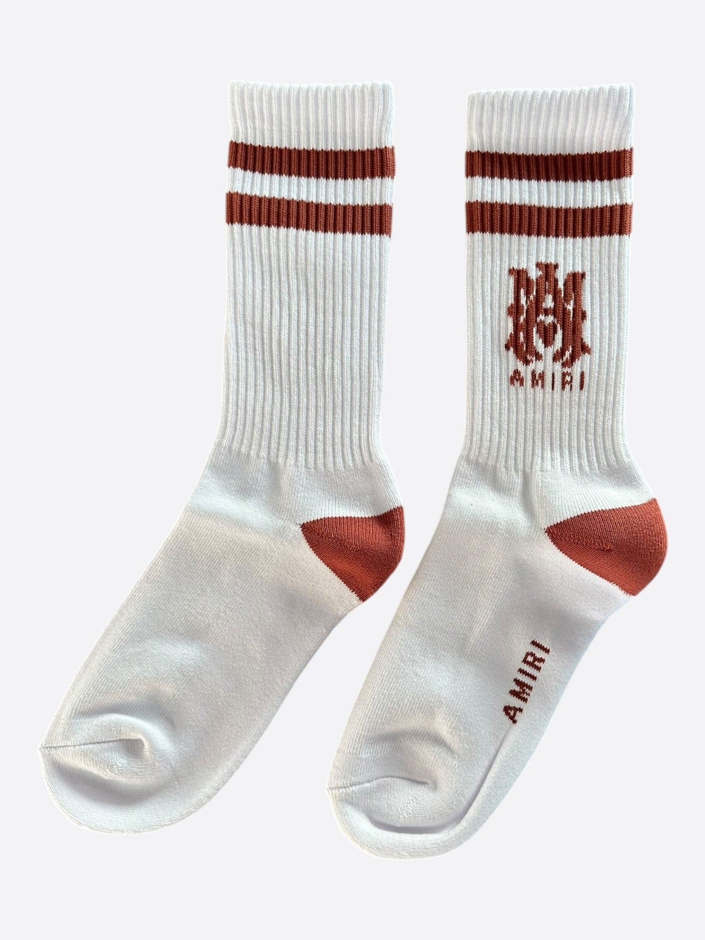 Amiri White & Red MA Logo Socks