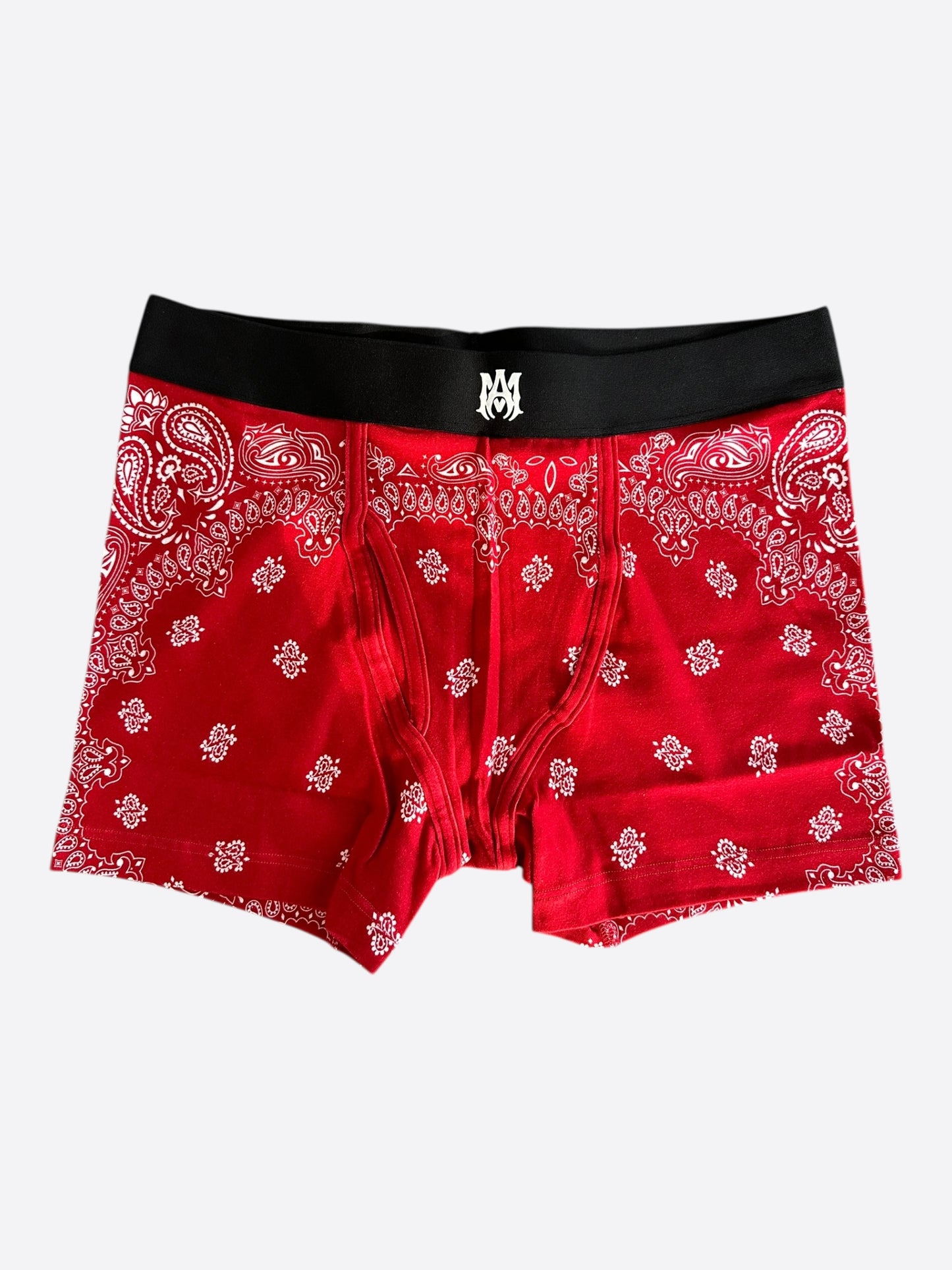 Amiri Red & White Bandana MA Logo Boxershorts