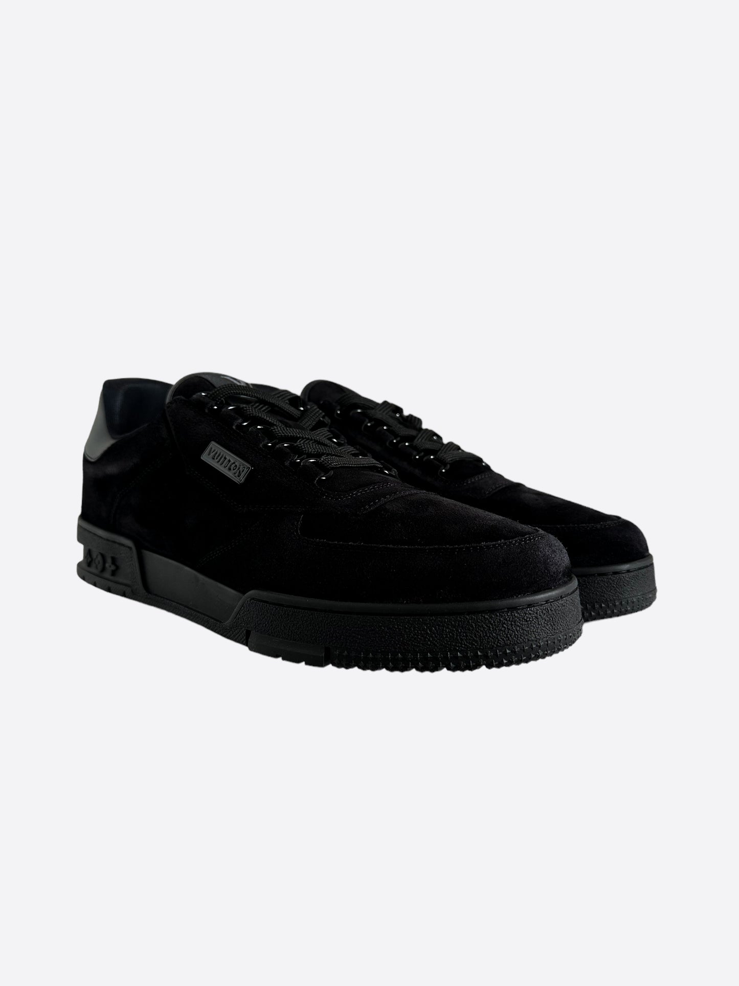 Louis Vuitton Black Suede Employee Exclusive Trainers