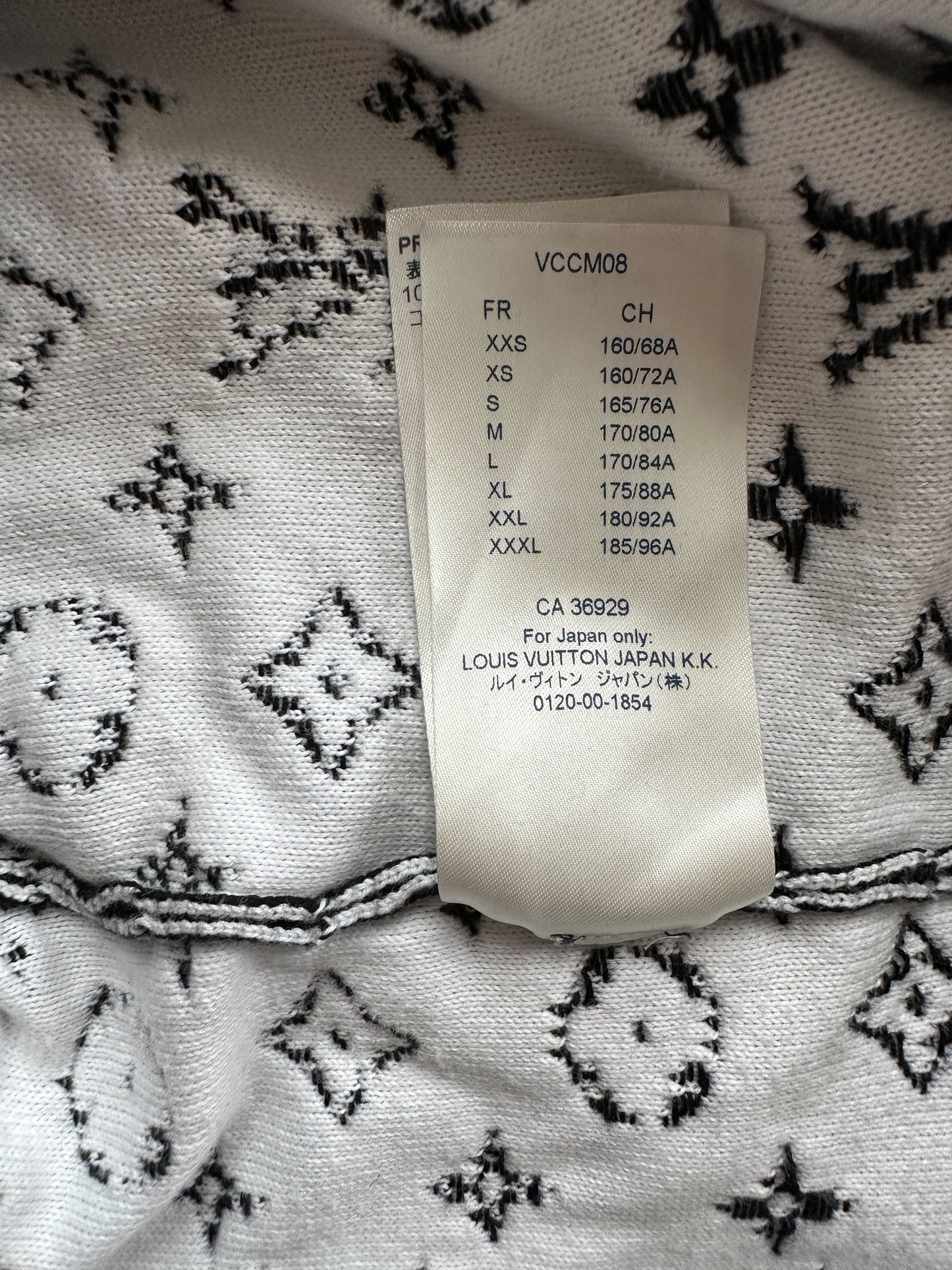 Louis Vuitton Black & White Gradient Monogram Sweater