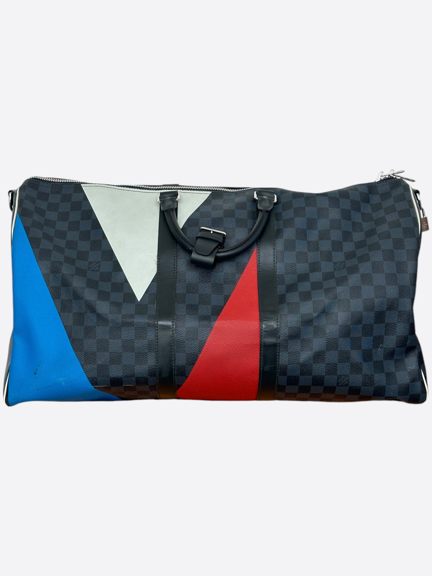 Louis Vuitton Cobalt Damier Americas Cup Keepall 45