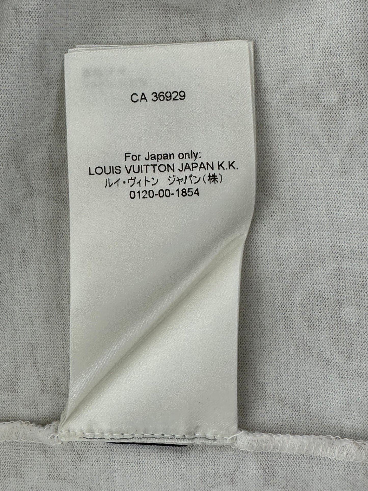 Louis Vuitton White & Tan Monogram T-Shirt