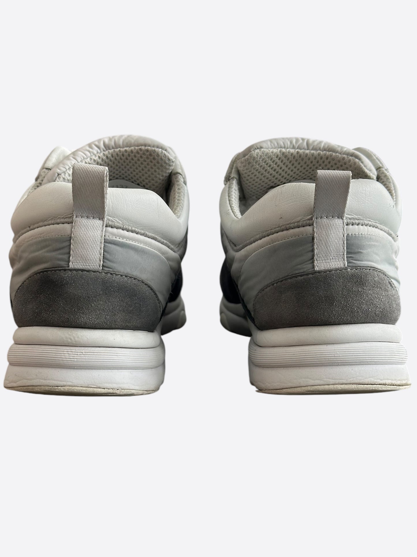 Chanel Grey & Black GG Logo Sneakers