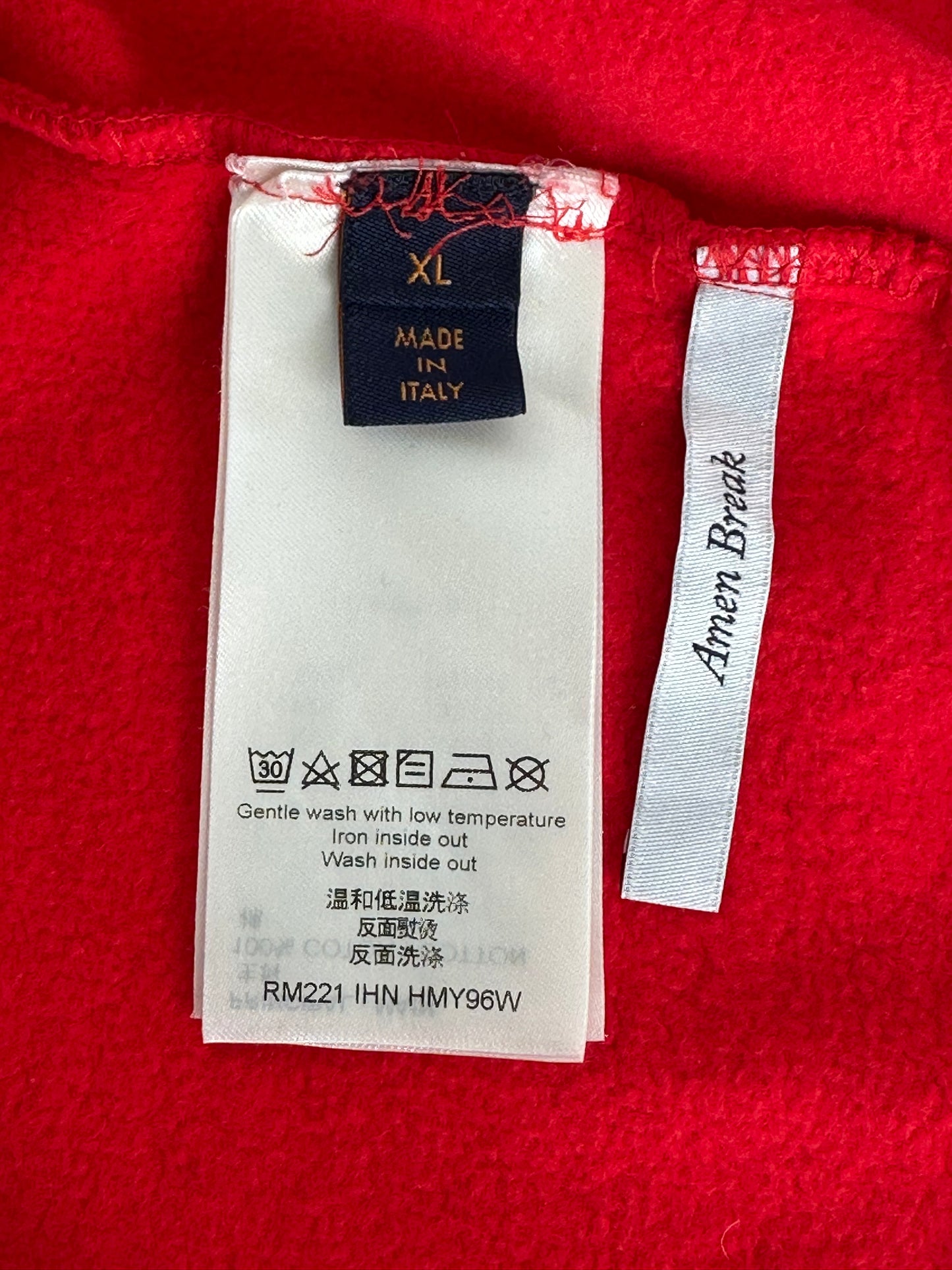 Louis Vuitton Red & White Vuitton Rockers Sweater