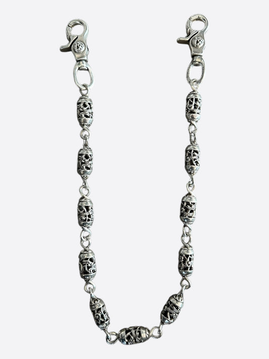Chrome Hearts Silver Celtic Roller Wallet Chain