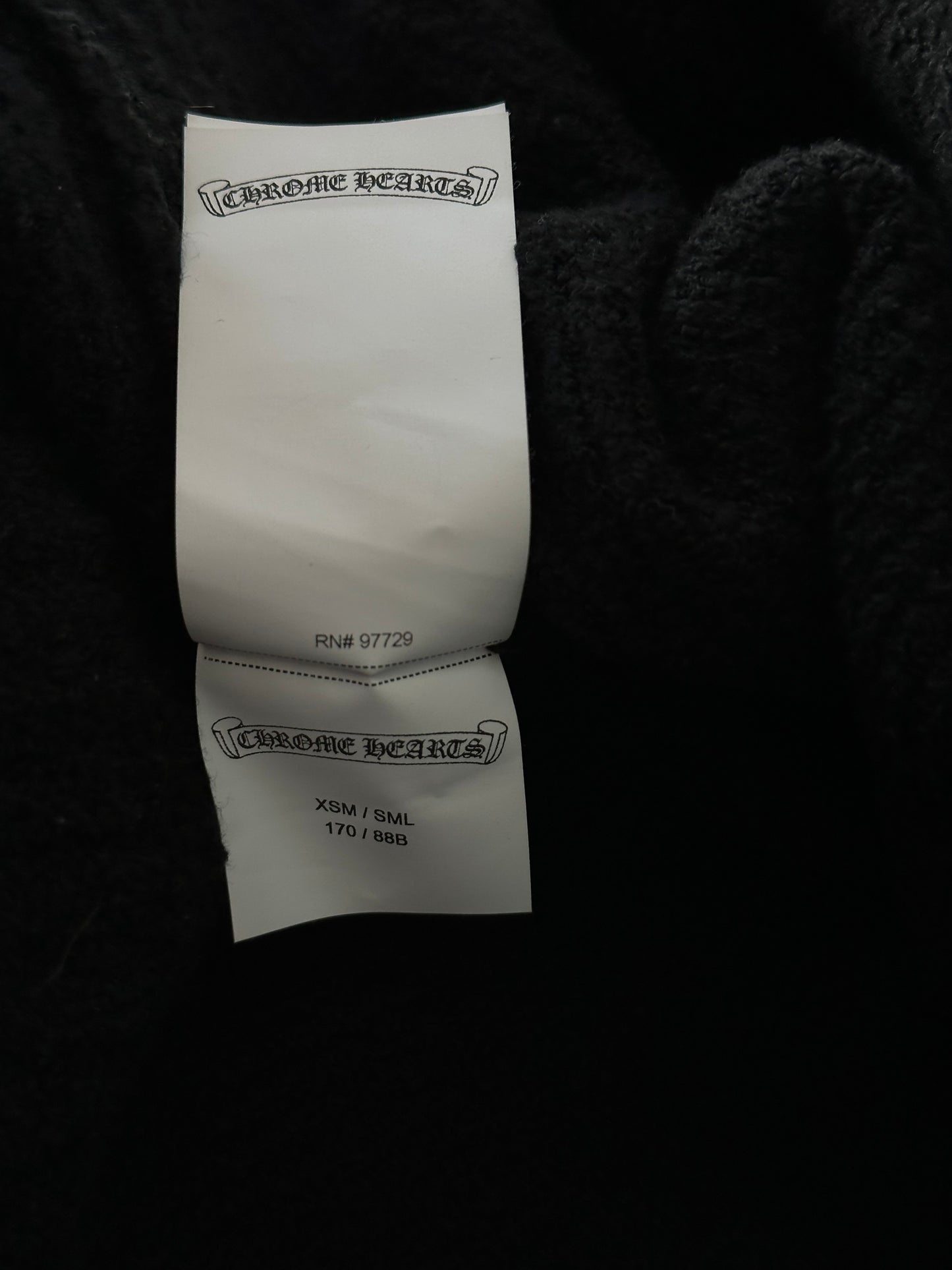 Chrome Hearts Black Ponyhair Cross Patch Knitted Hoodie