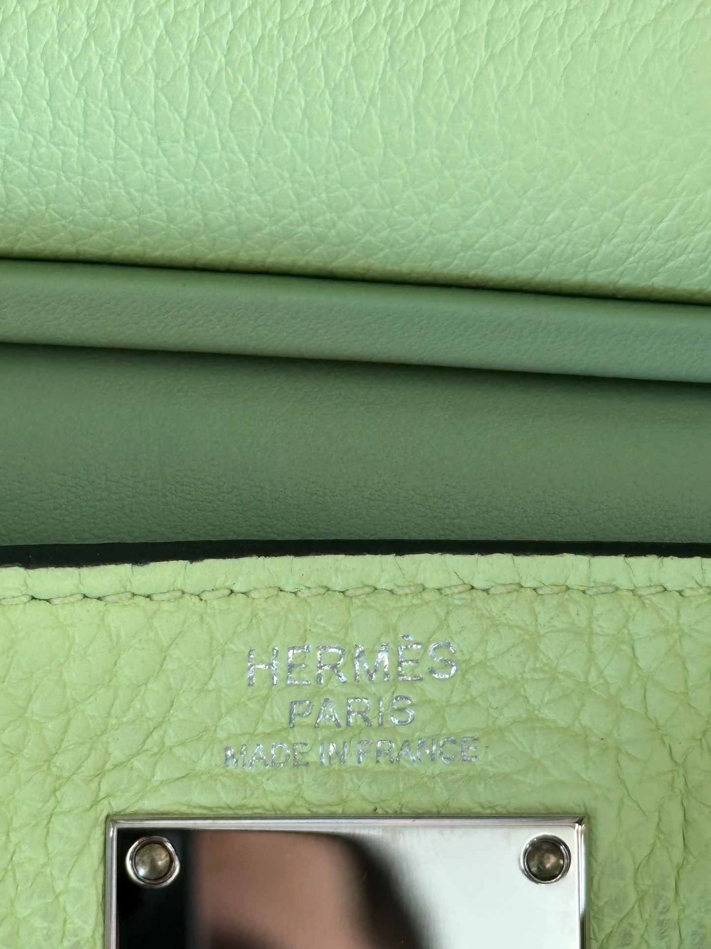 Hermes Vert Absinthe HAC A Dos PM Backpack