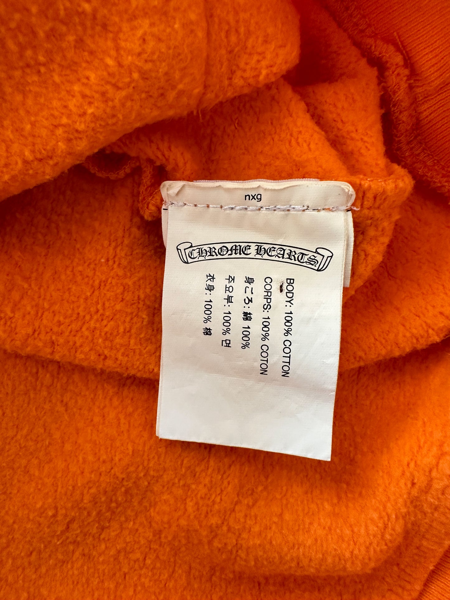 Chrome Hearts Off-White Orange & Black Hoodie