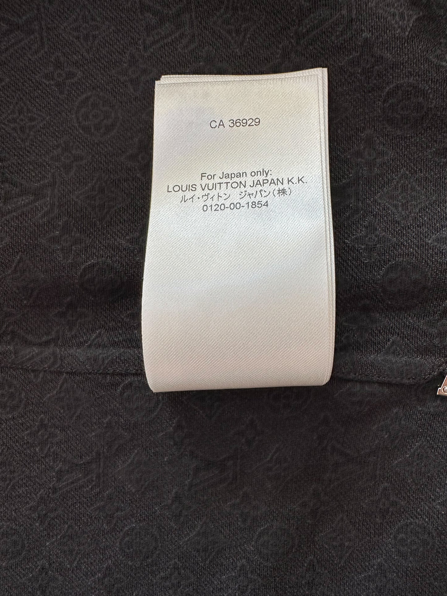 Louis Vuitton Black Mini Monogram Silk Button Up Shirt