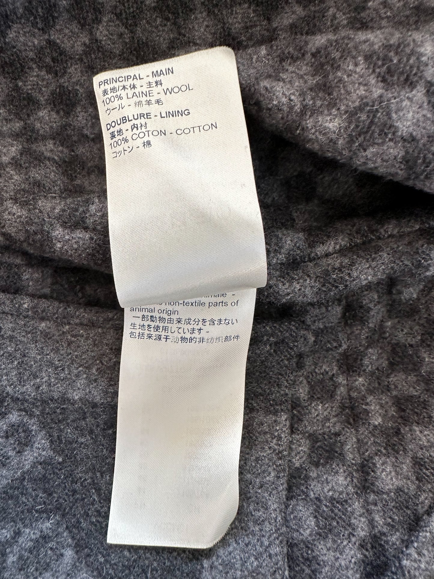 Louis Vuitton Nigo Grey Giant Damier Duffle Coat