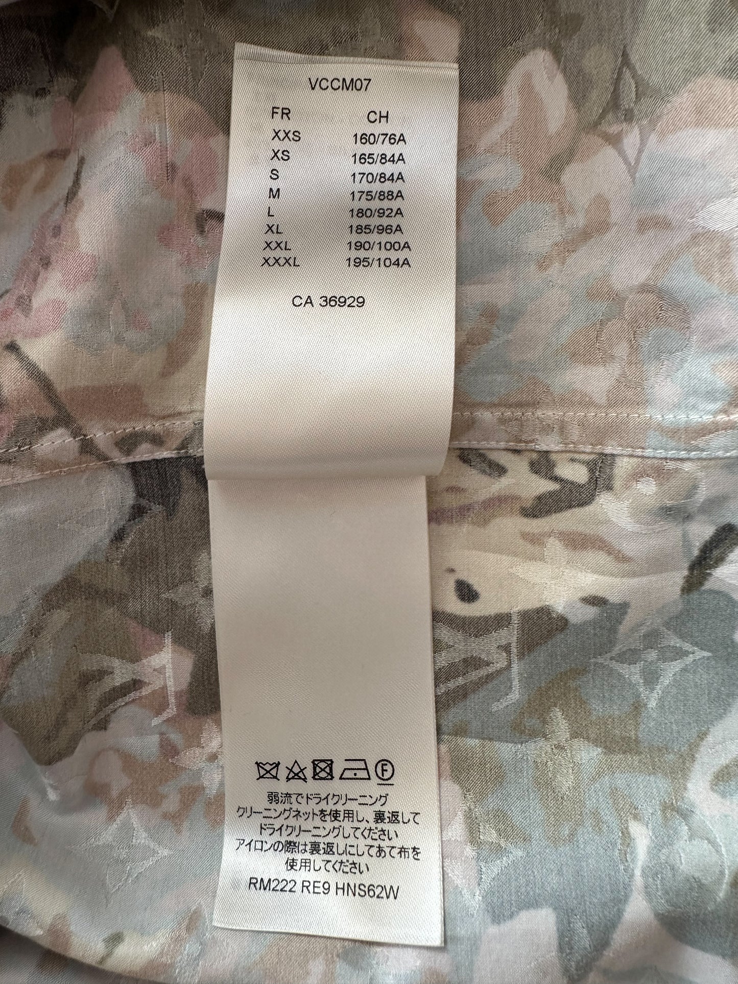 Louis Vuitton Monogram Flower Silk Blend Button Up Shirt