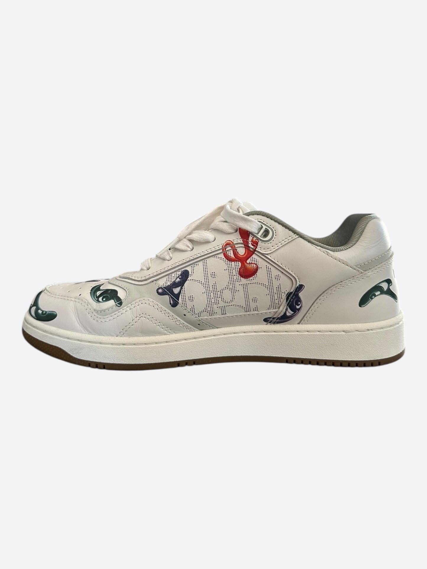 Dior Kenny Scharf White & Multicolor Oblique Faces B27 Sneakers