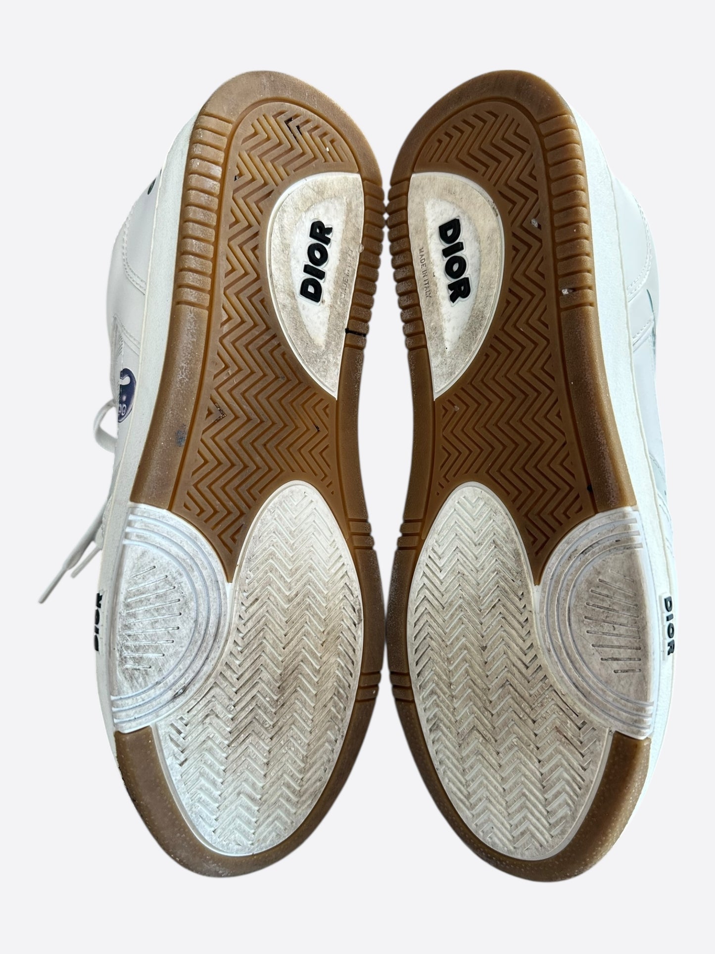 Dior Kenny Scharf White & Multicolor Oblique Faces B27 Sneakers