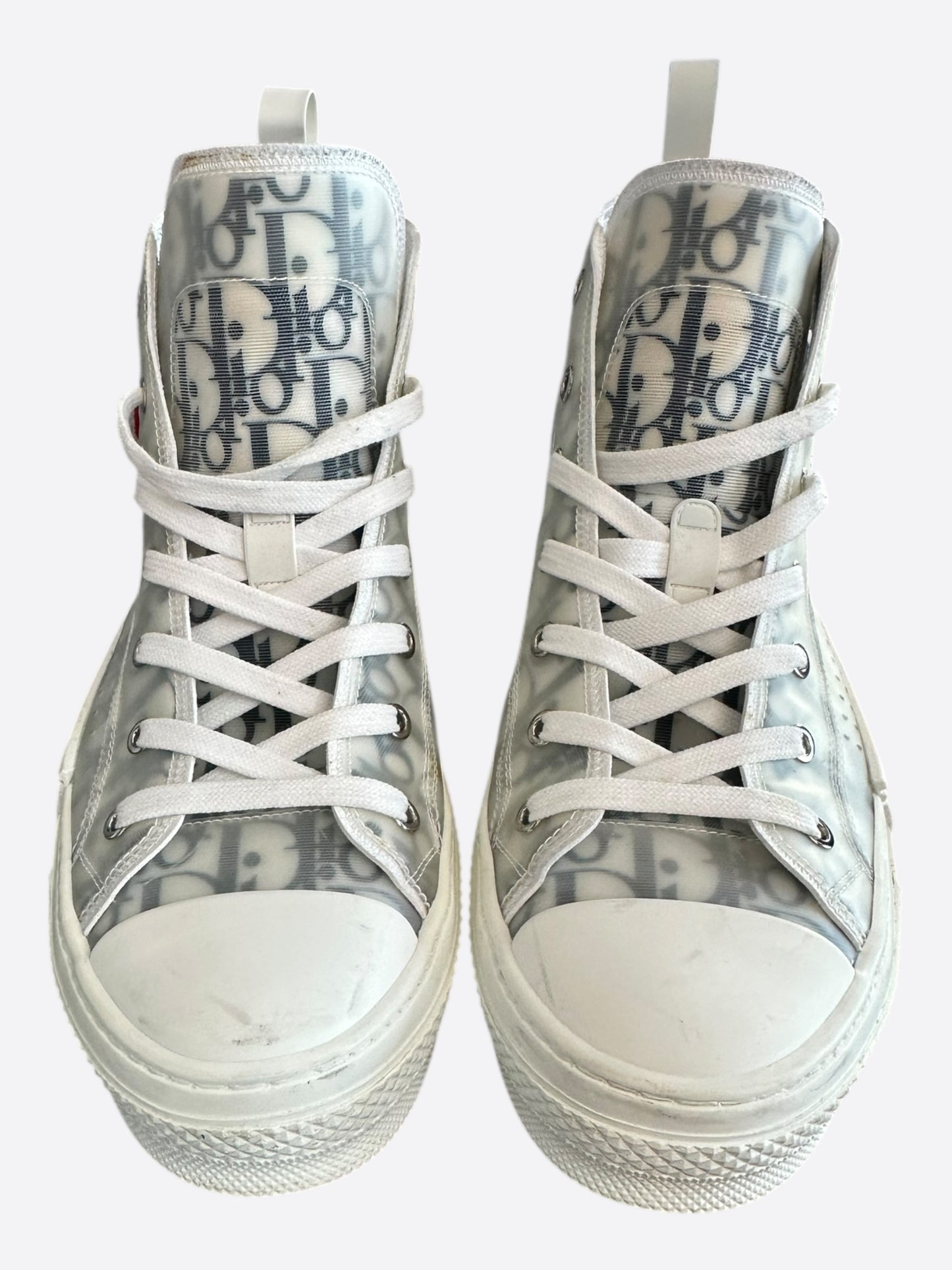 Dior White & Black Ox Oblique B23 Sneakers