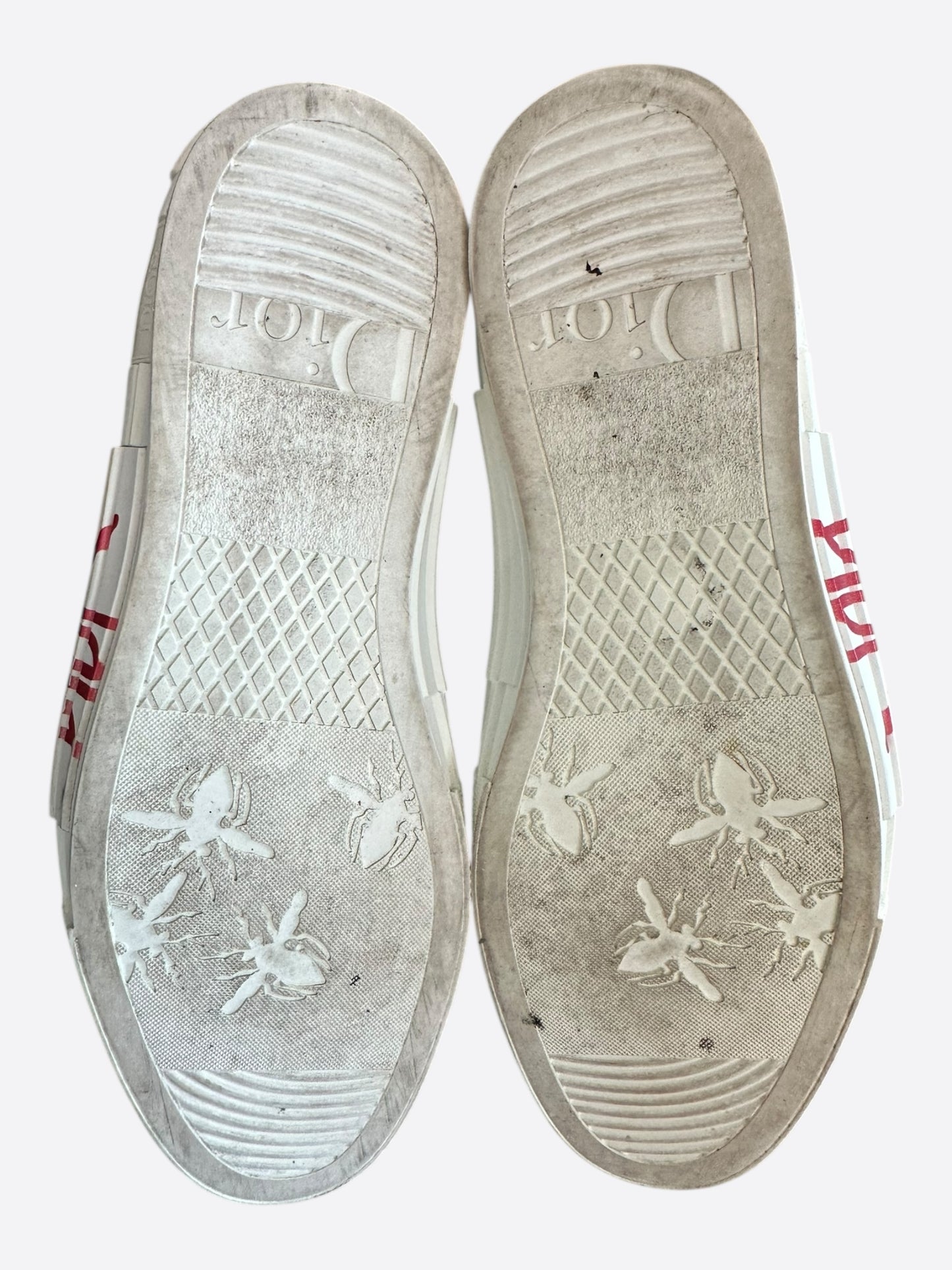 Dior White & Black Ox Oblique B23 Sneakers