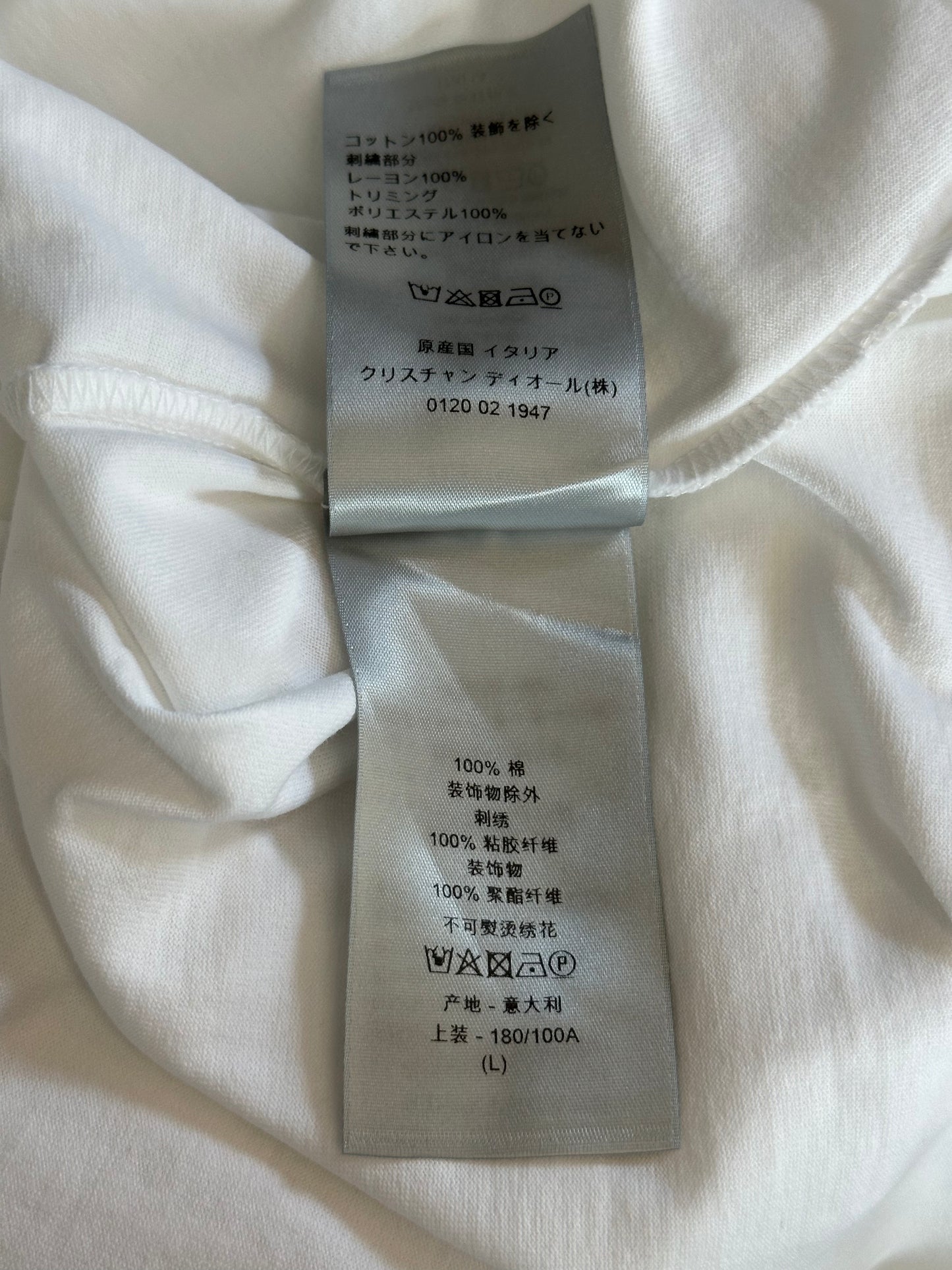 Dior Kenny Scharf White Cards Logo T-Shirt