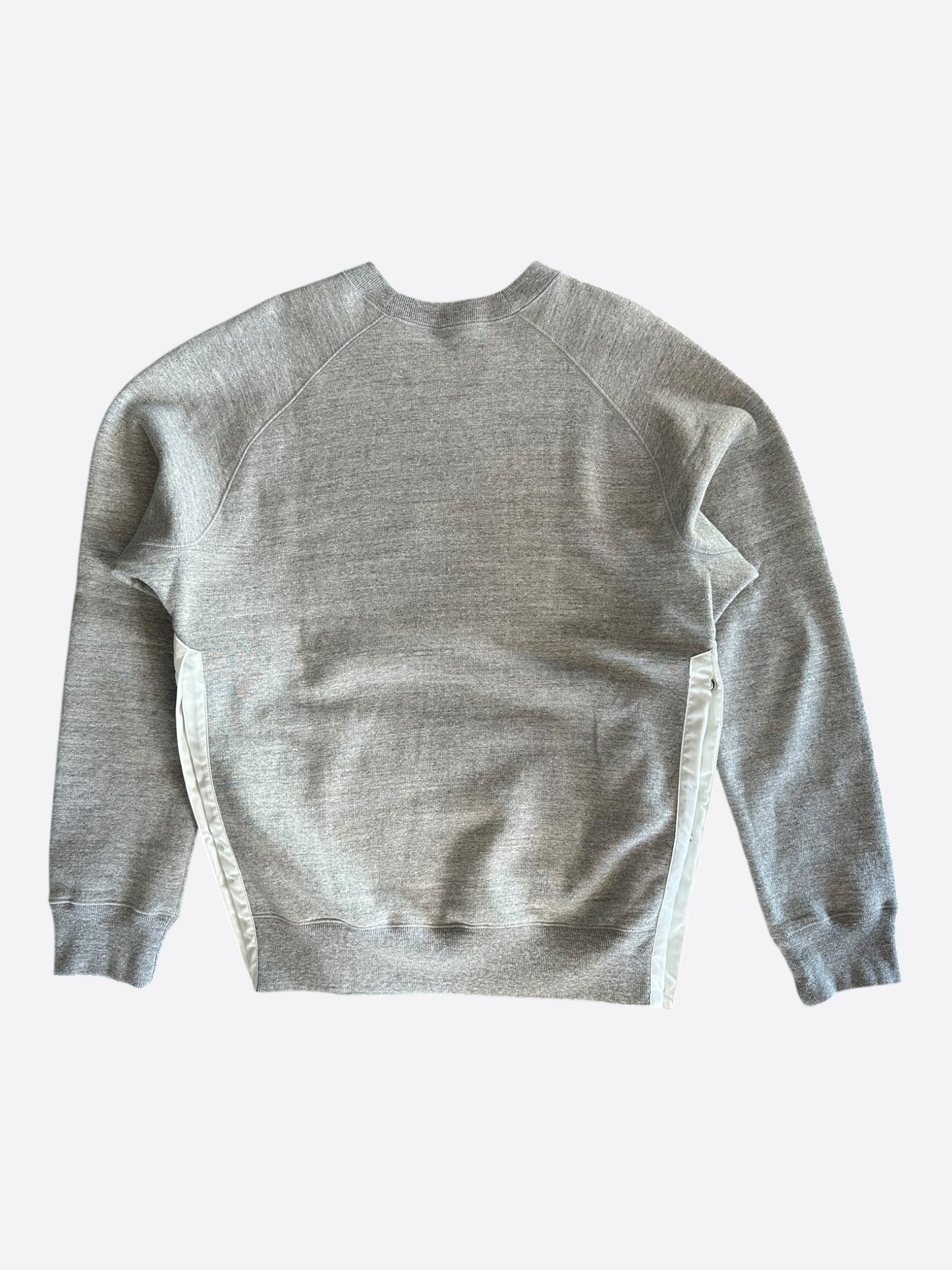 Dior Sacai Grey Embroidered Patch Sweater