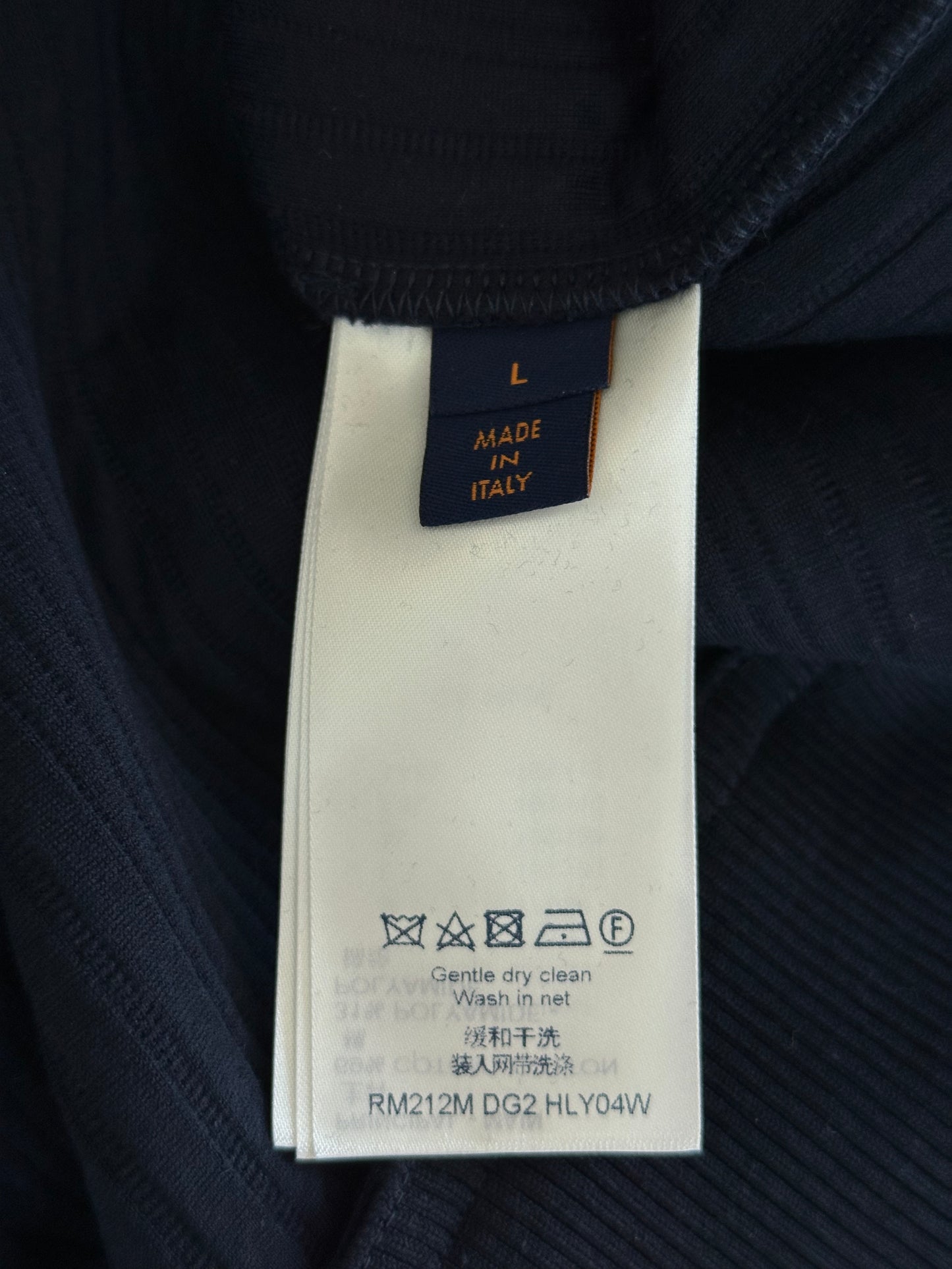 Louis Vuitton Navy Embroidered Logo Sweater