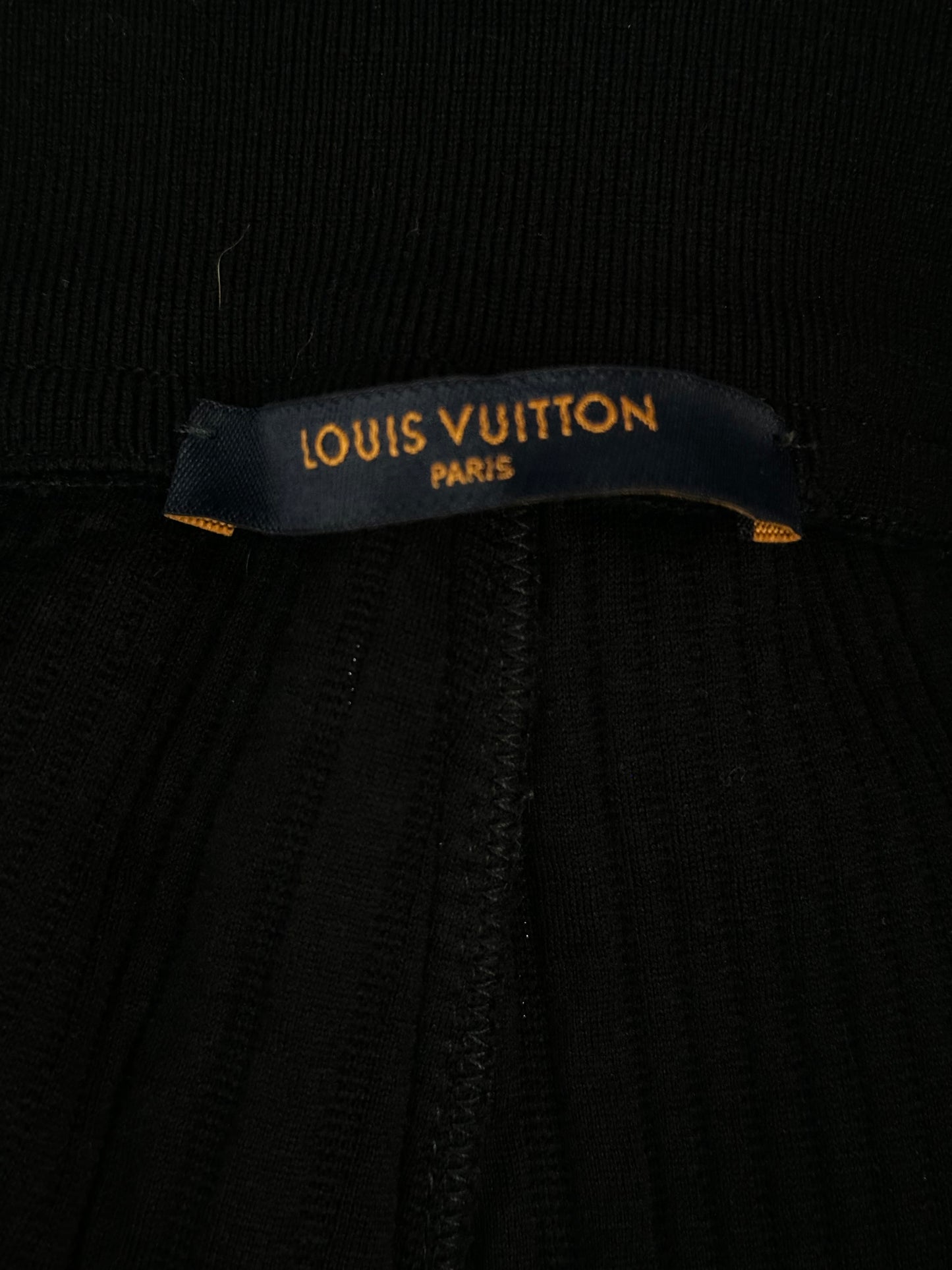 Louis Vuitton Navy Embroidered Logo Shorts
