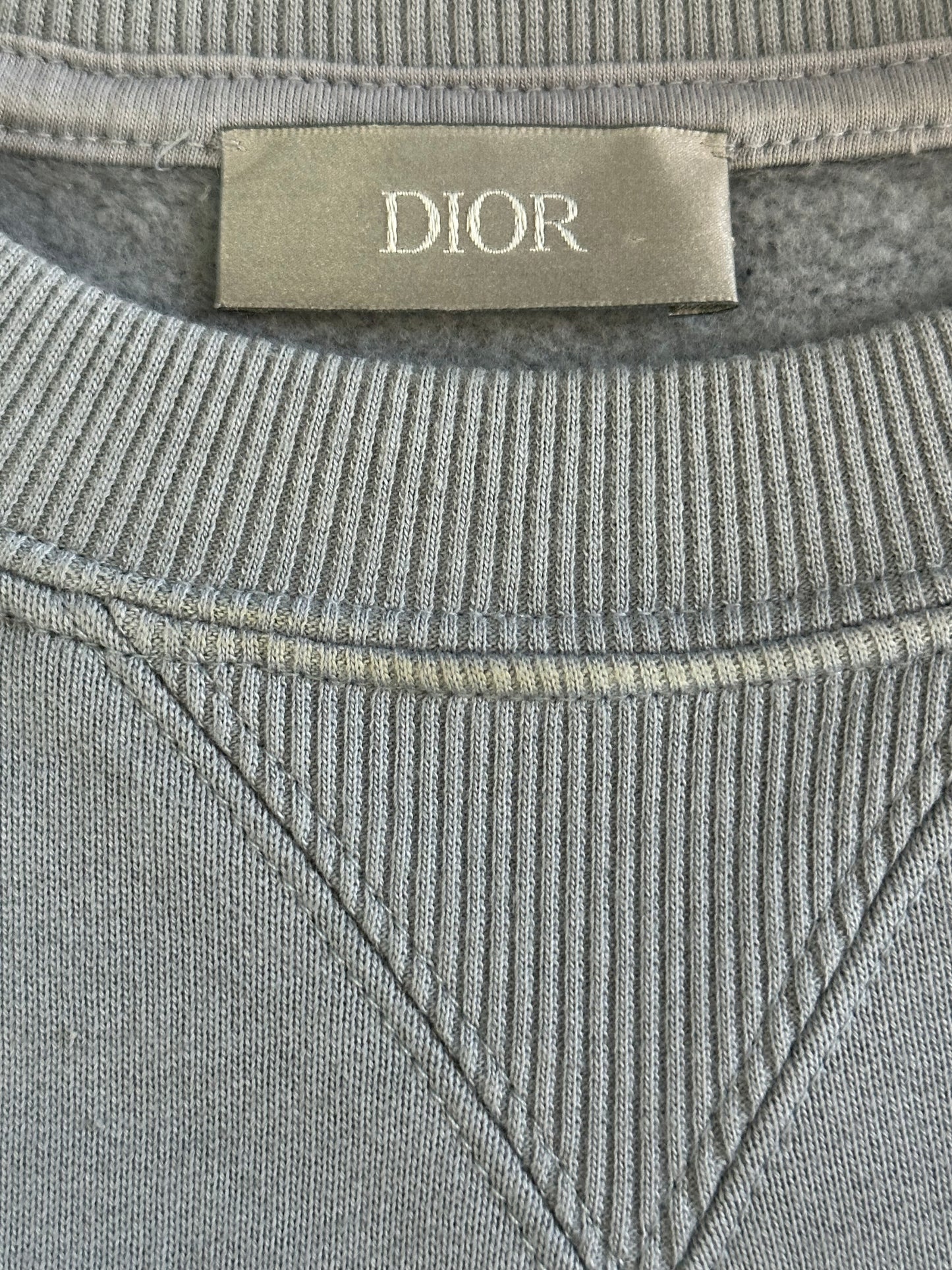 Dior Daniel Arsham Light Blue Logo Sweater