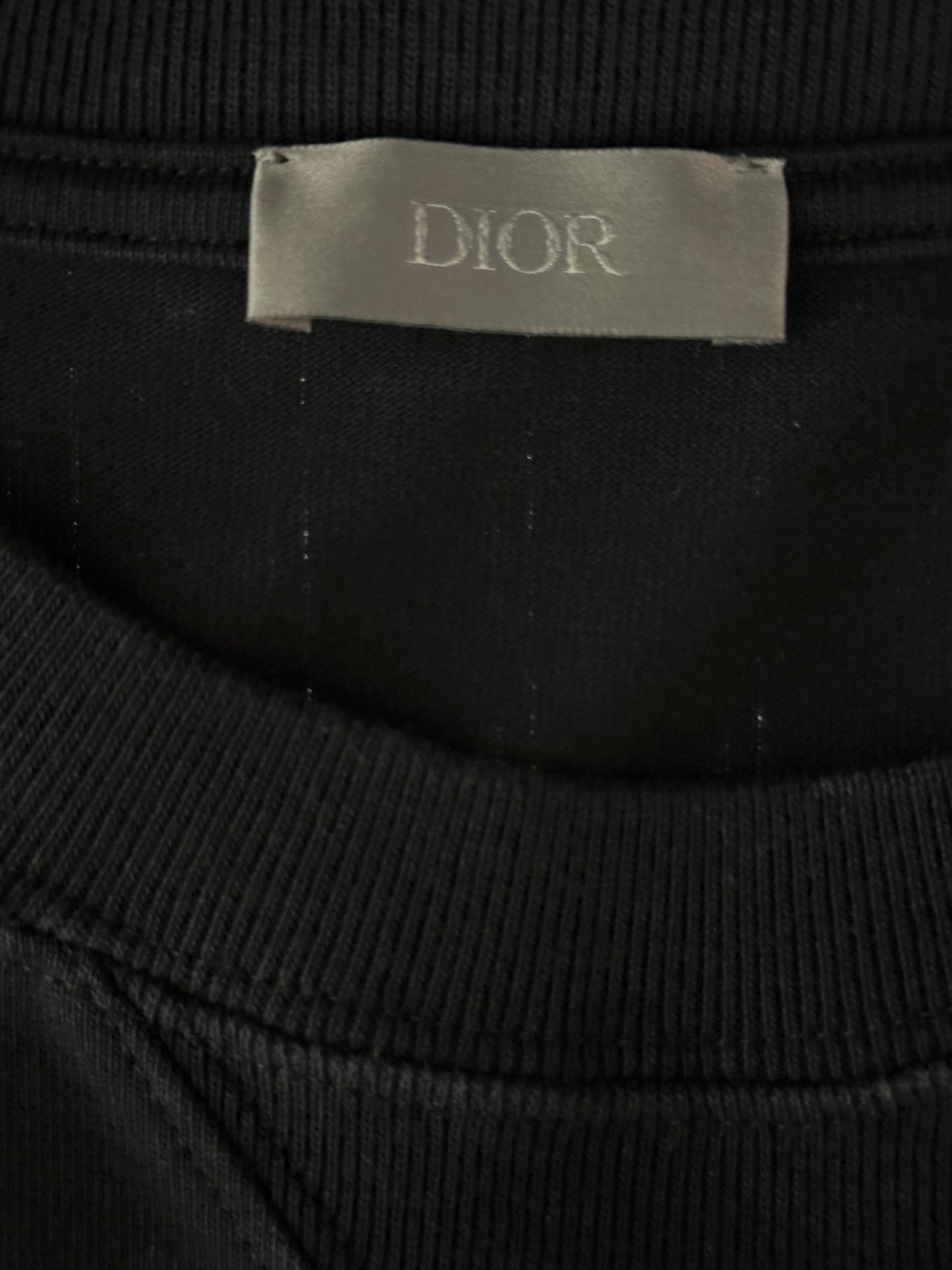 Dior Cactus Jack Black & Green Embroidered Logo T-Shirt