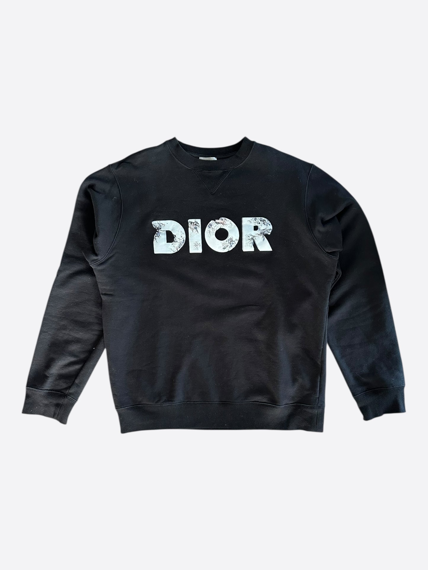 Dior Daniel Arsham Black & Blue Logo Sweater