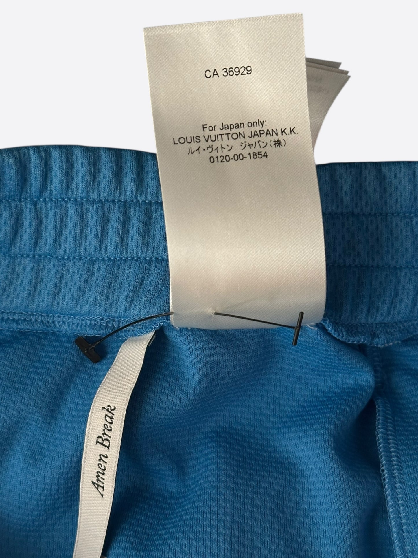 Louis Vuitton Blue Lightning Logo Shorts