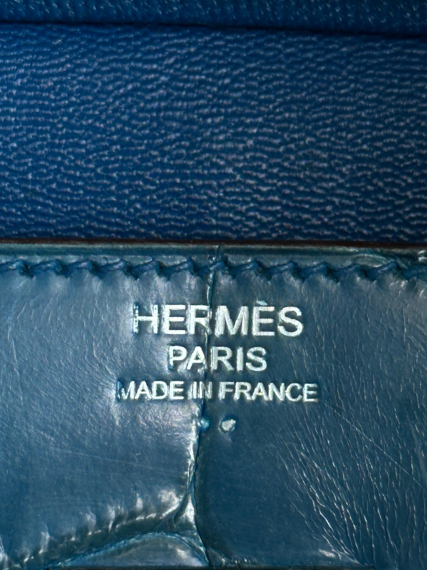 Hermes Blue Crocodile Birkin 30