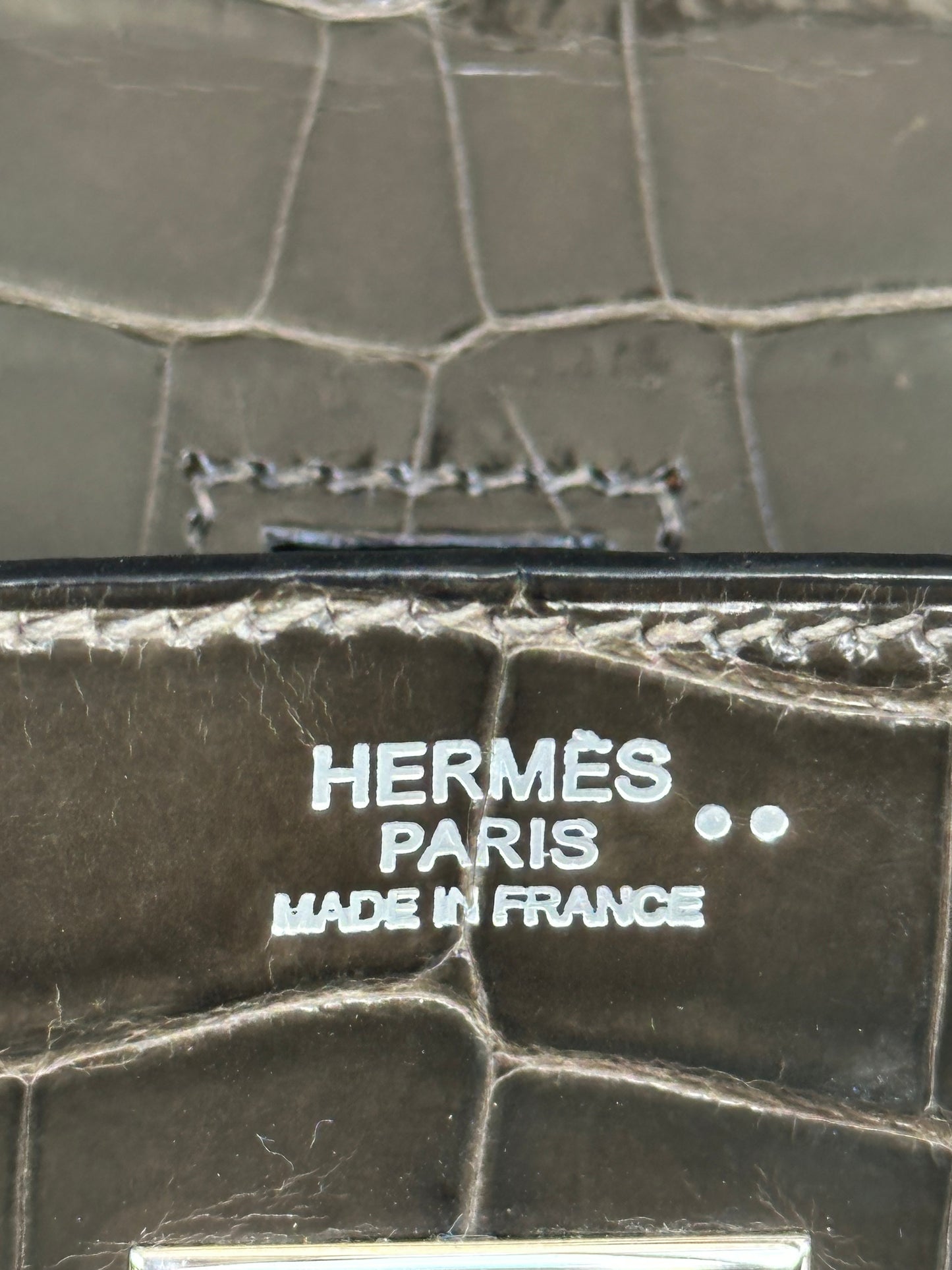 Hermes Graphite Crocodile Birkin 30