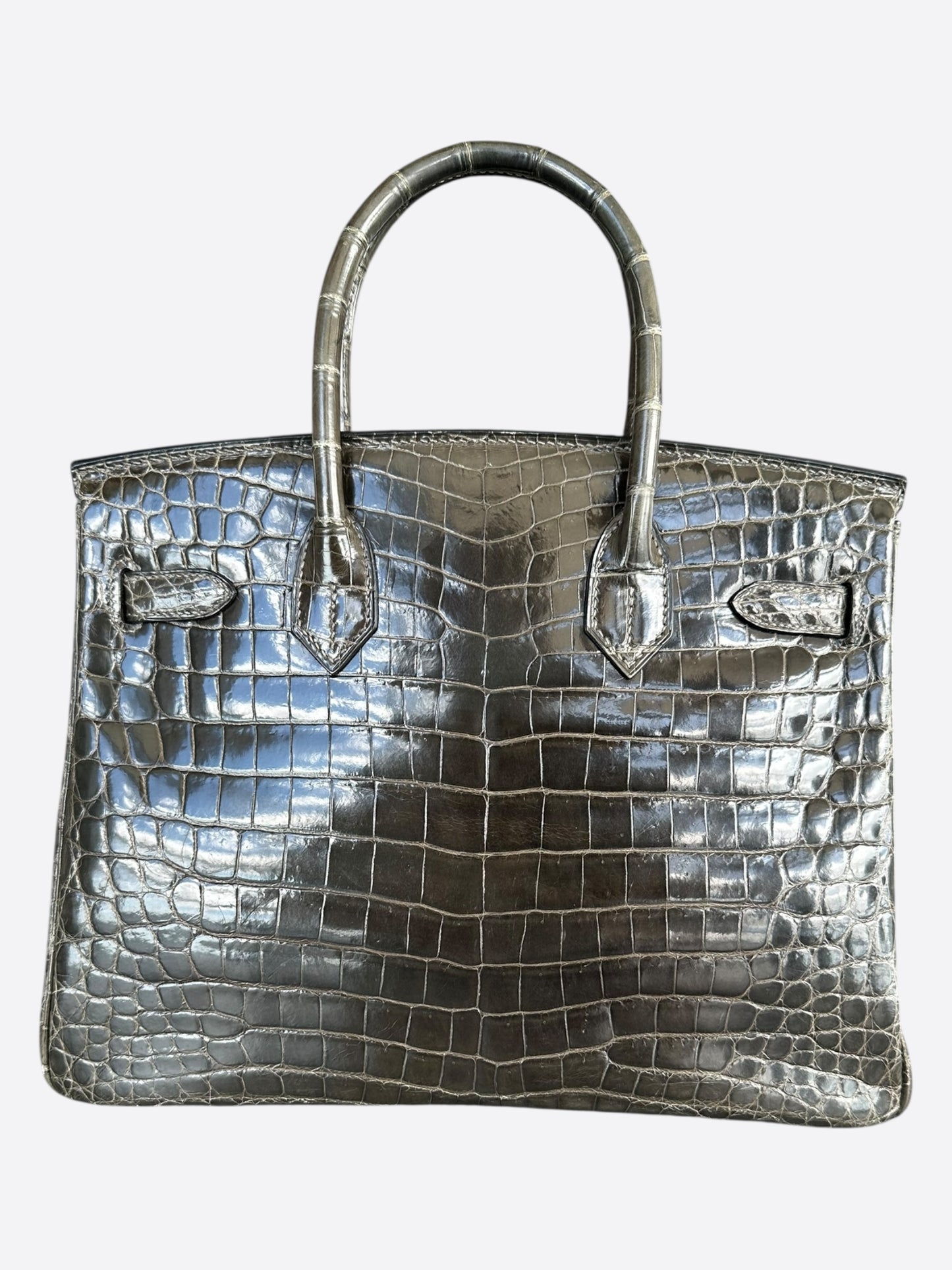 Hermes Graphite Crocodile Birkin 30