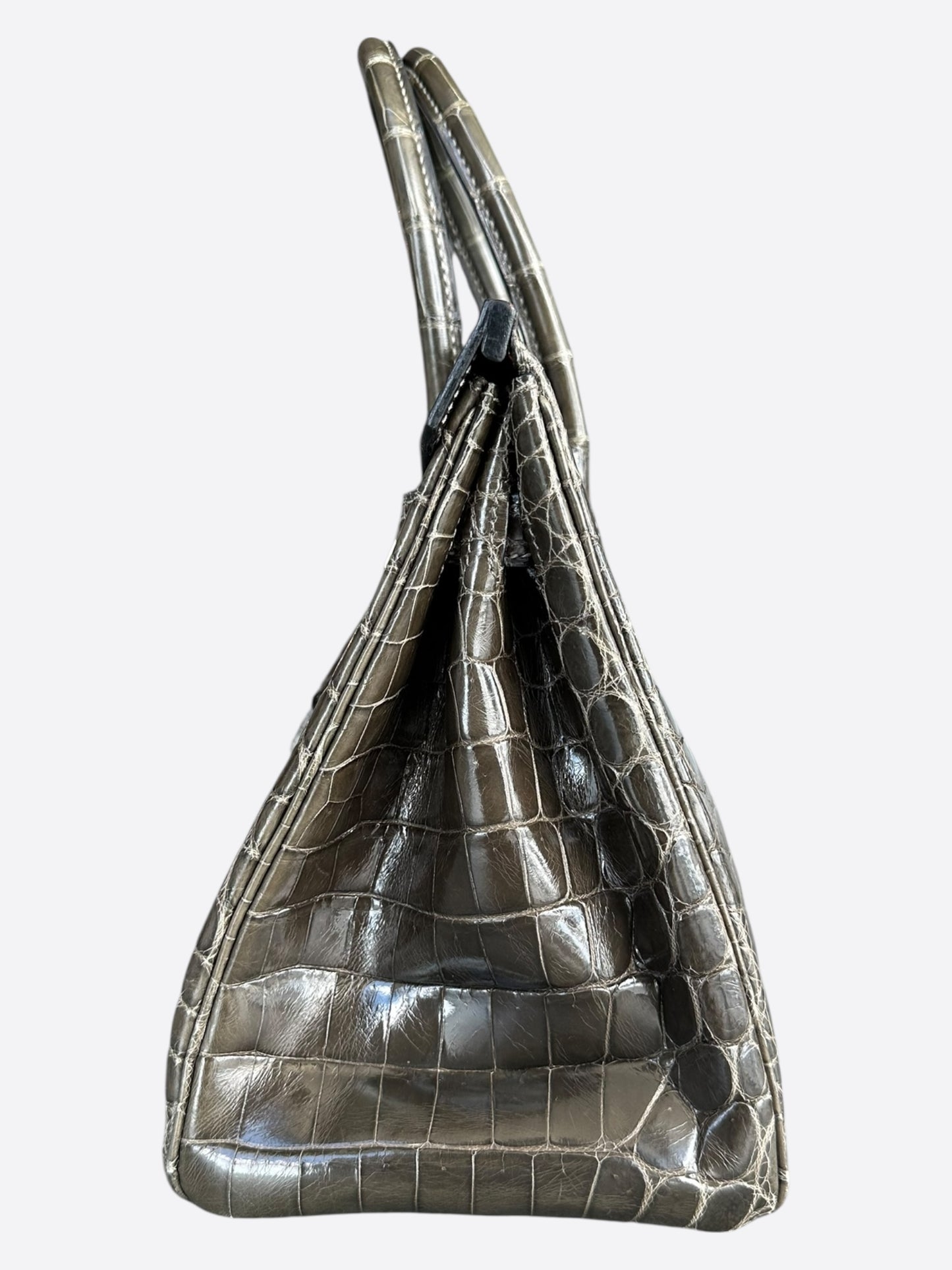 Hermes Graphite Crocodile Birkin 30
