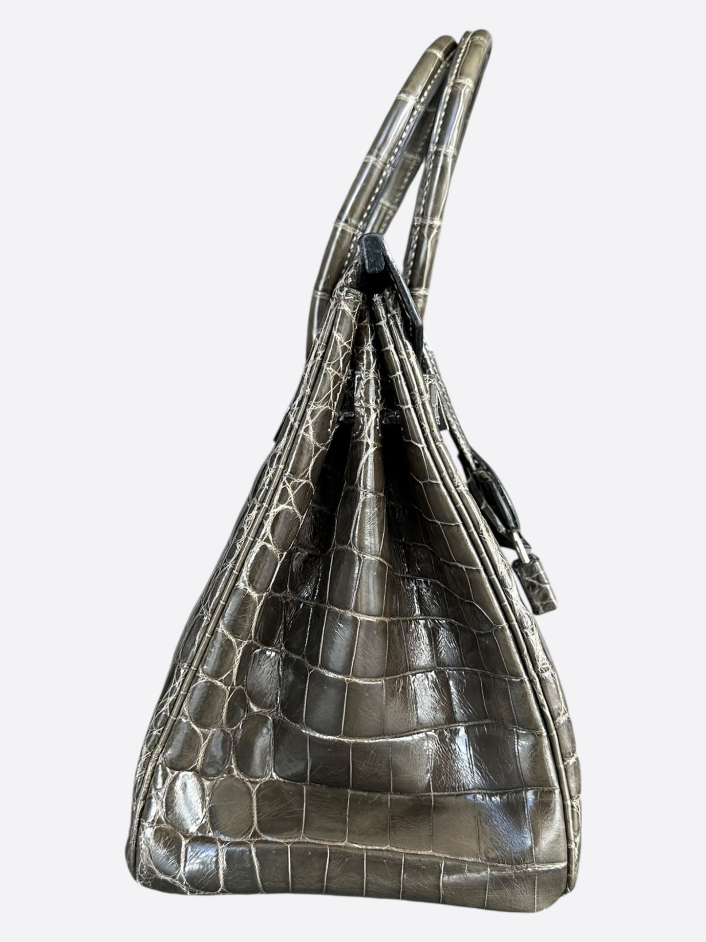 Hermes Graphite Crocodile Birkin 30