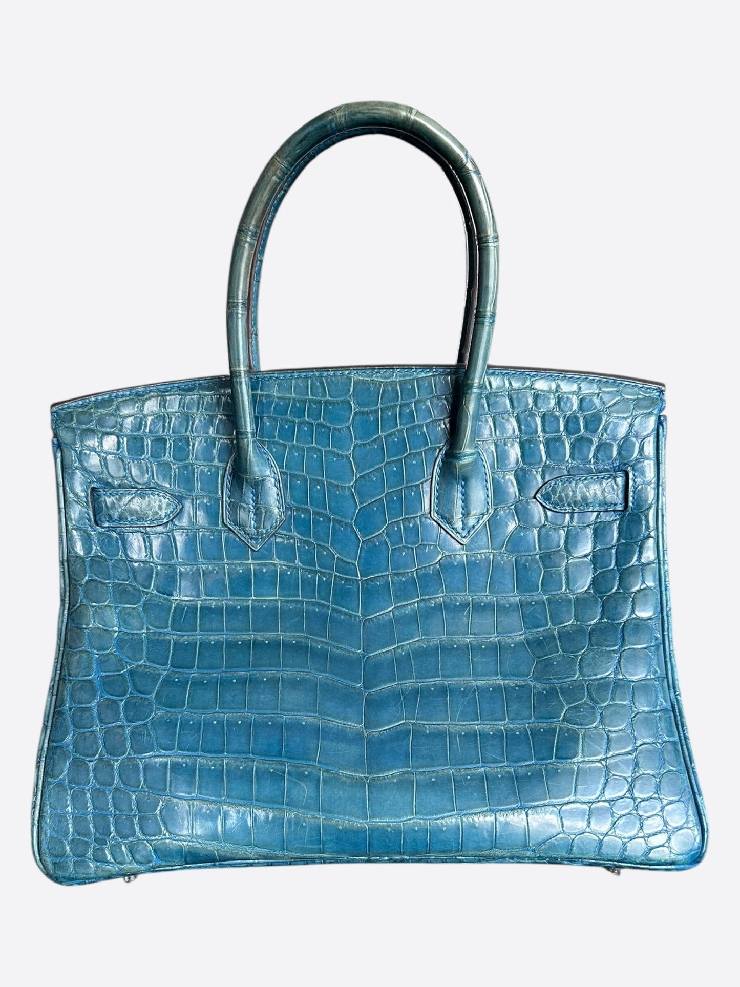 Hermes Blue Crocodile Birkin 30