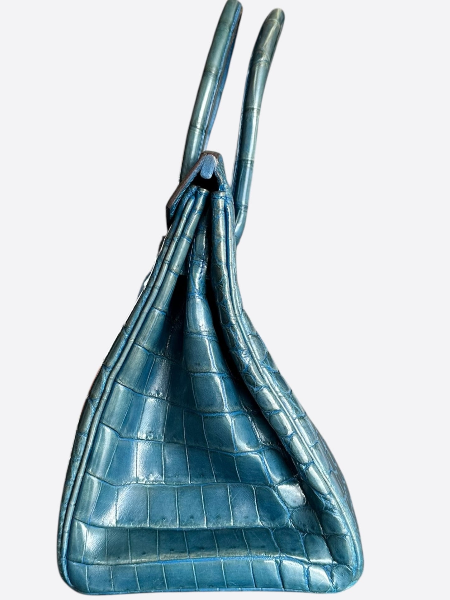 Hermes Blue Crocodile Birkin 30