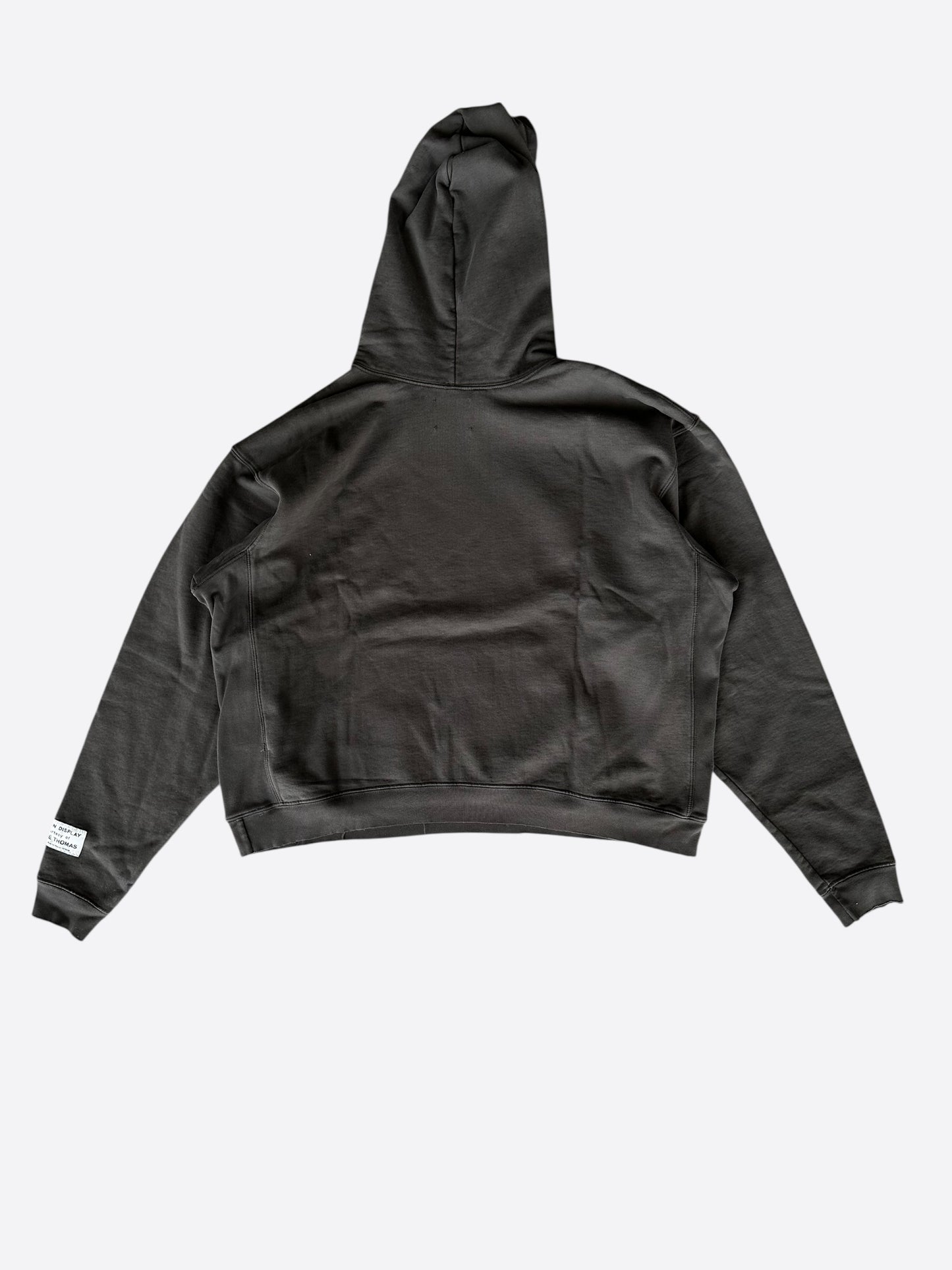 Gallery Dept Washed Black & Yellow Dept Logo Hoodie
