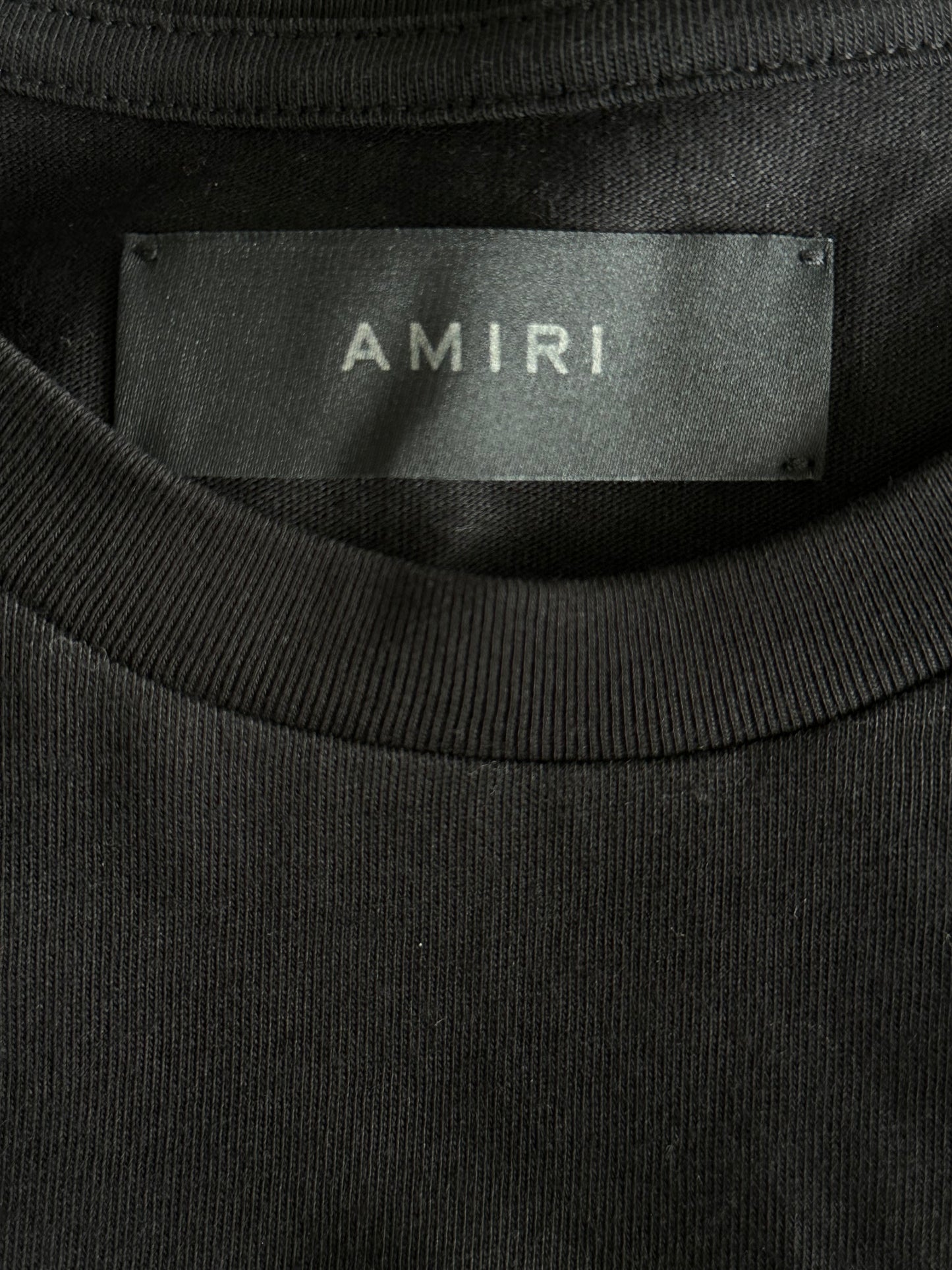 Amiri Wes Lang Black & White Checkered Skull T-Shirt
