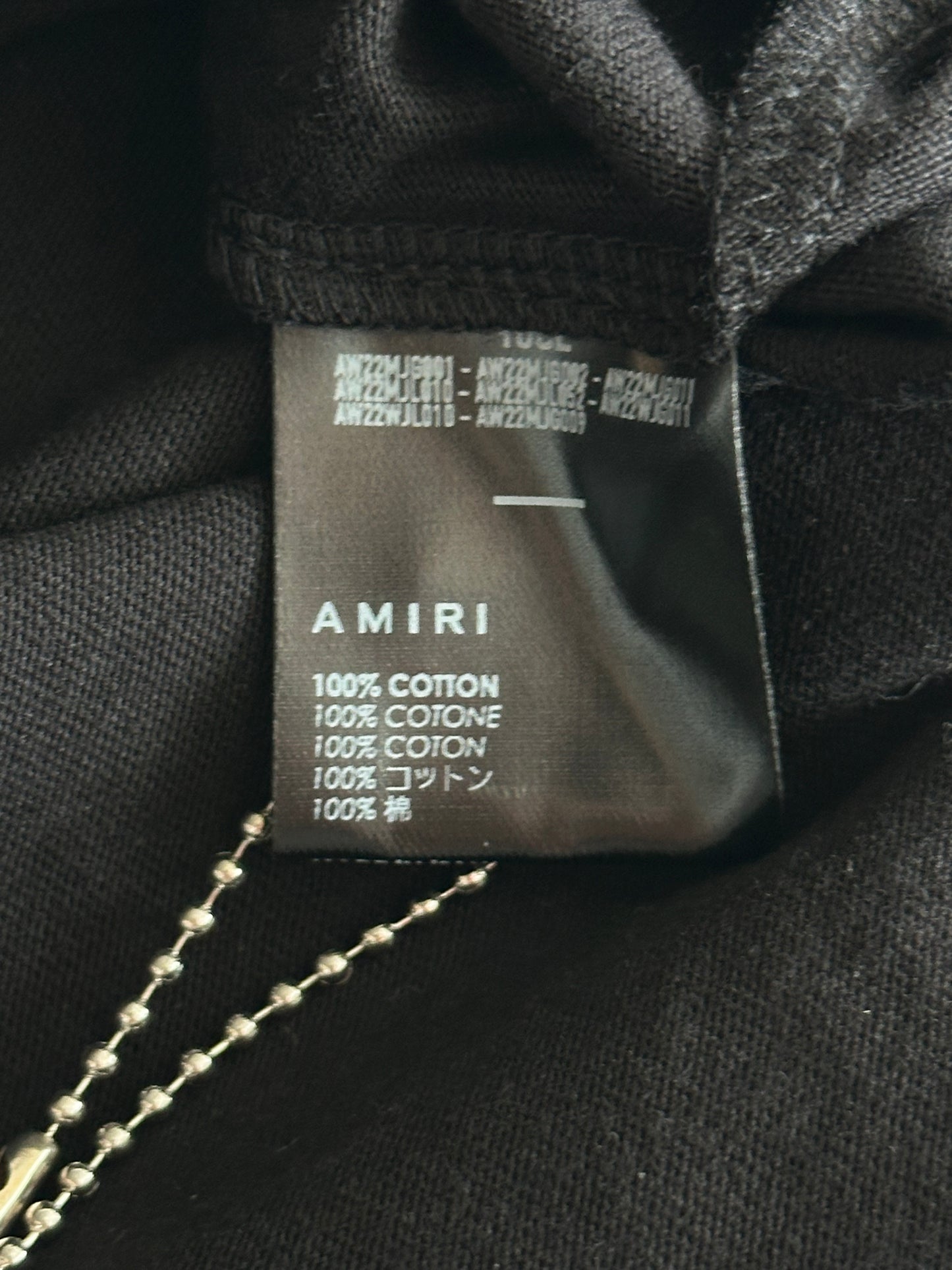 Amiri Wes Lang Black & White Checkered Skull T-Shirt