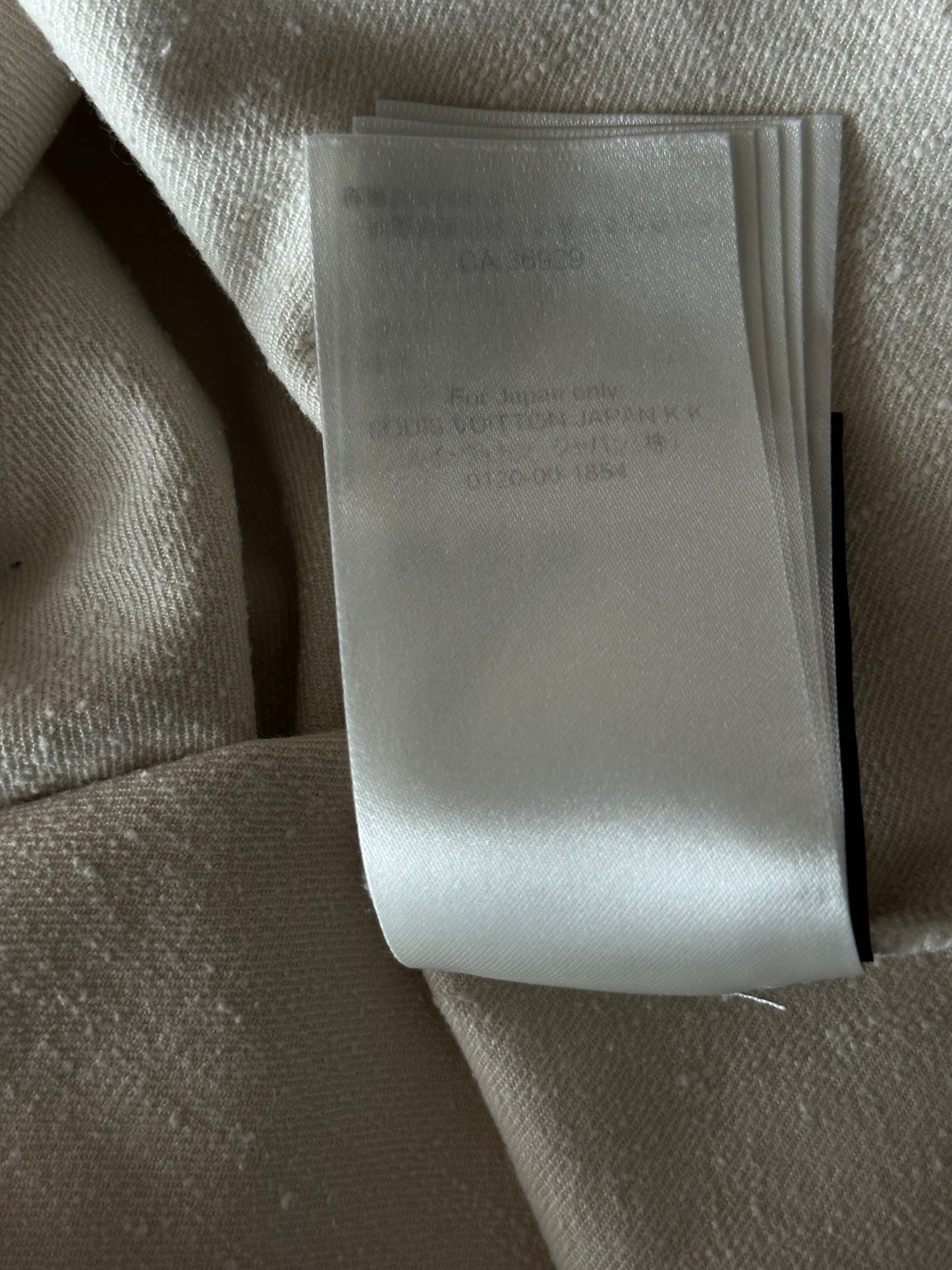 Louis Vuitton Beige Logo Button Up Shirt