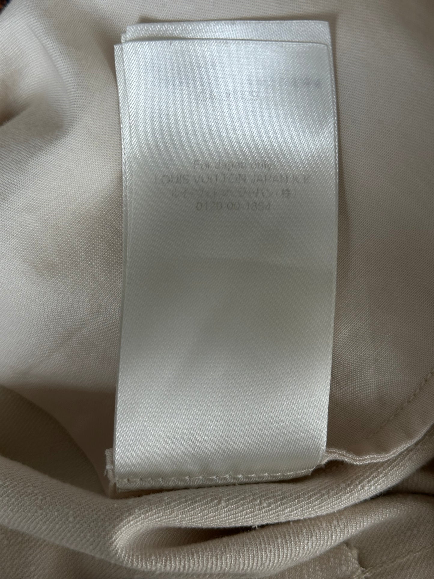 Louis Vuitton Beige Logo Baggy Pants