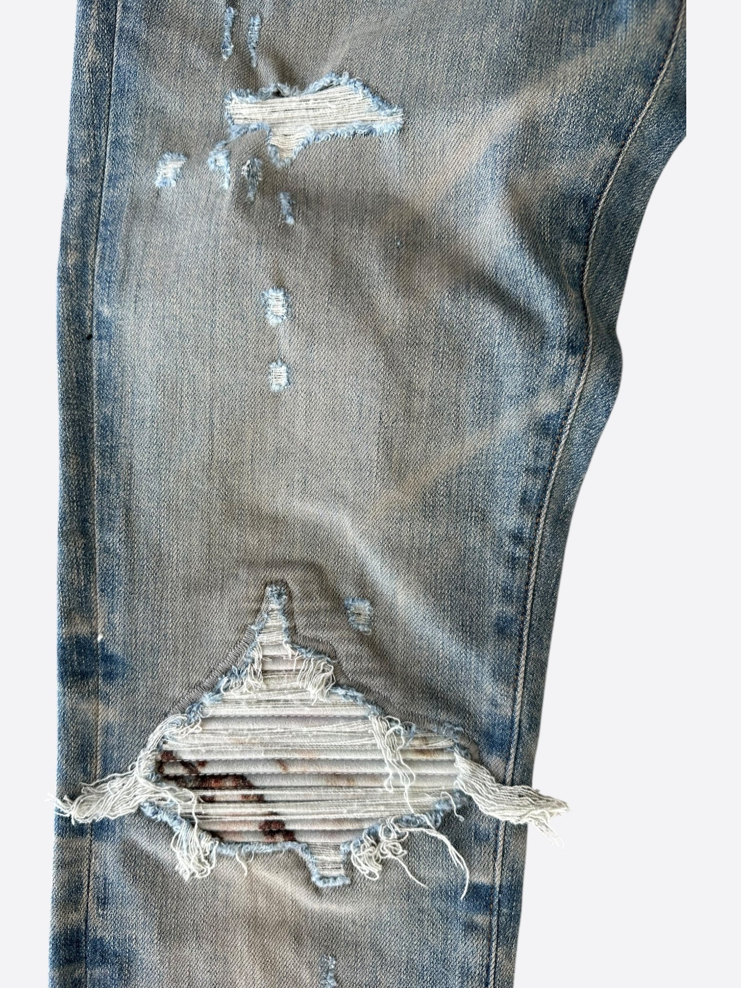 Amiri Clay Indigo Marble Patch MX1 Jeans