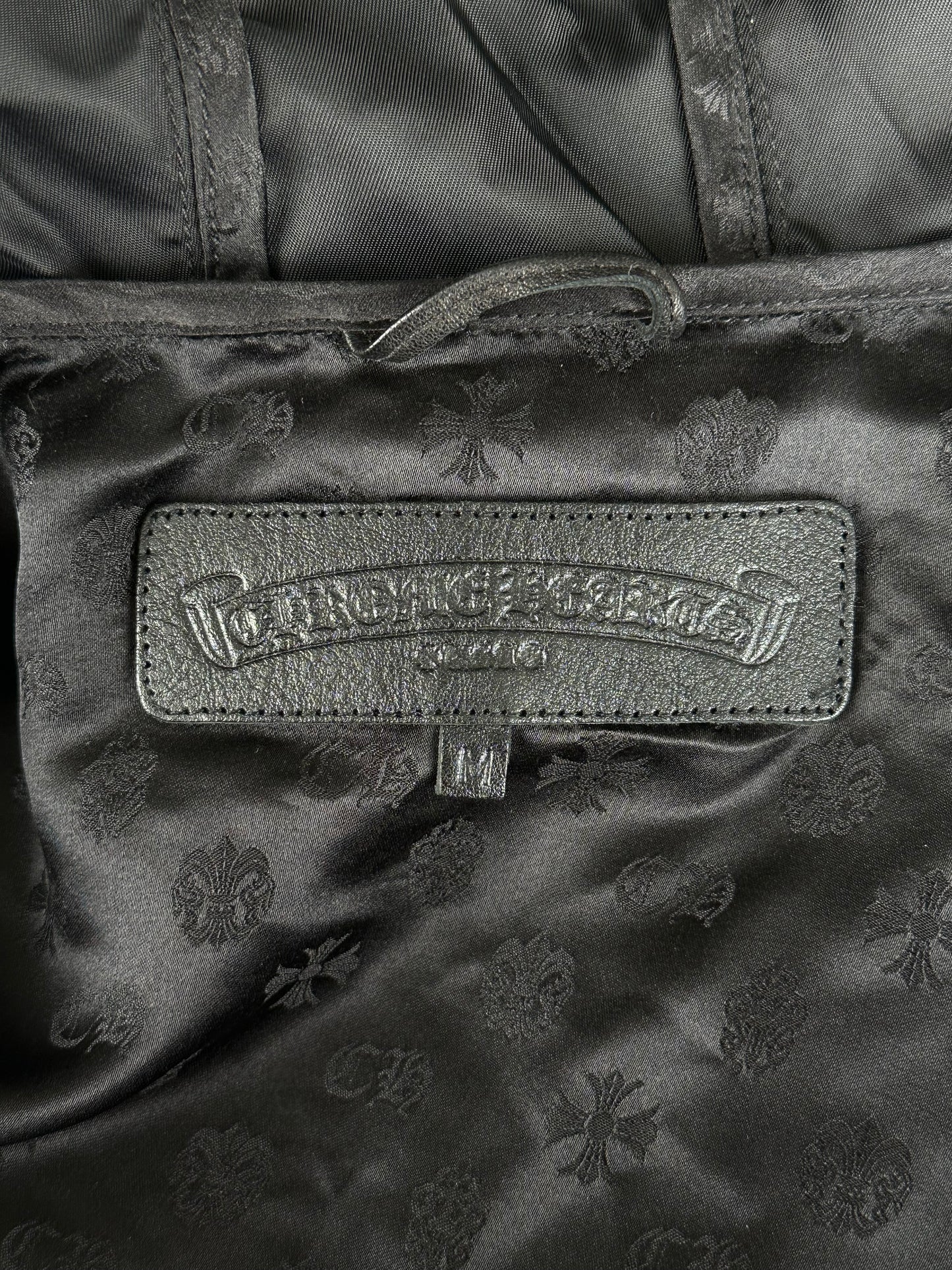 Chrome Hearts Black Nylon Cross Patch Parka Jacket