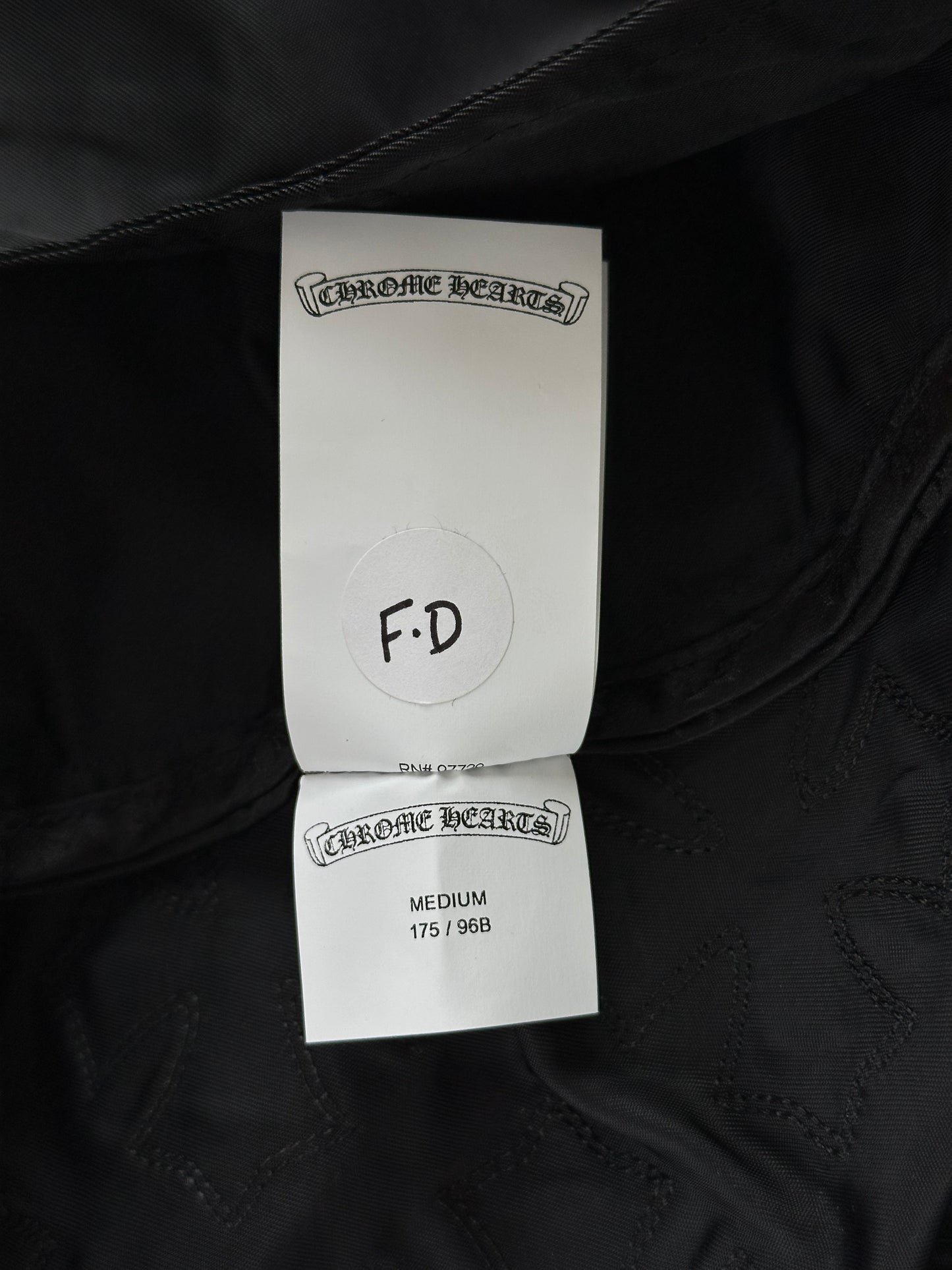 Chrome Hearts Black Nylon Cross Patch Parka Jacket