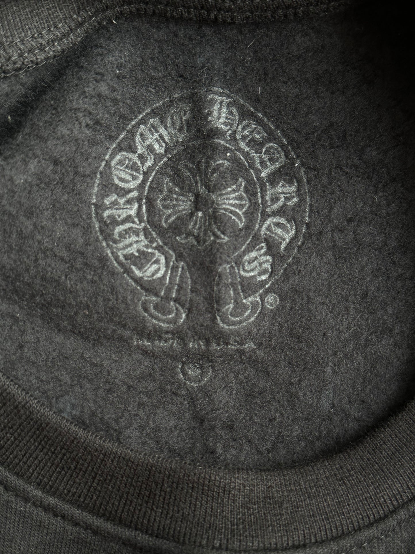 Chrome Hearts Black & White Horseshoe Logo Sweater