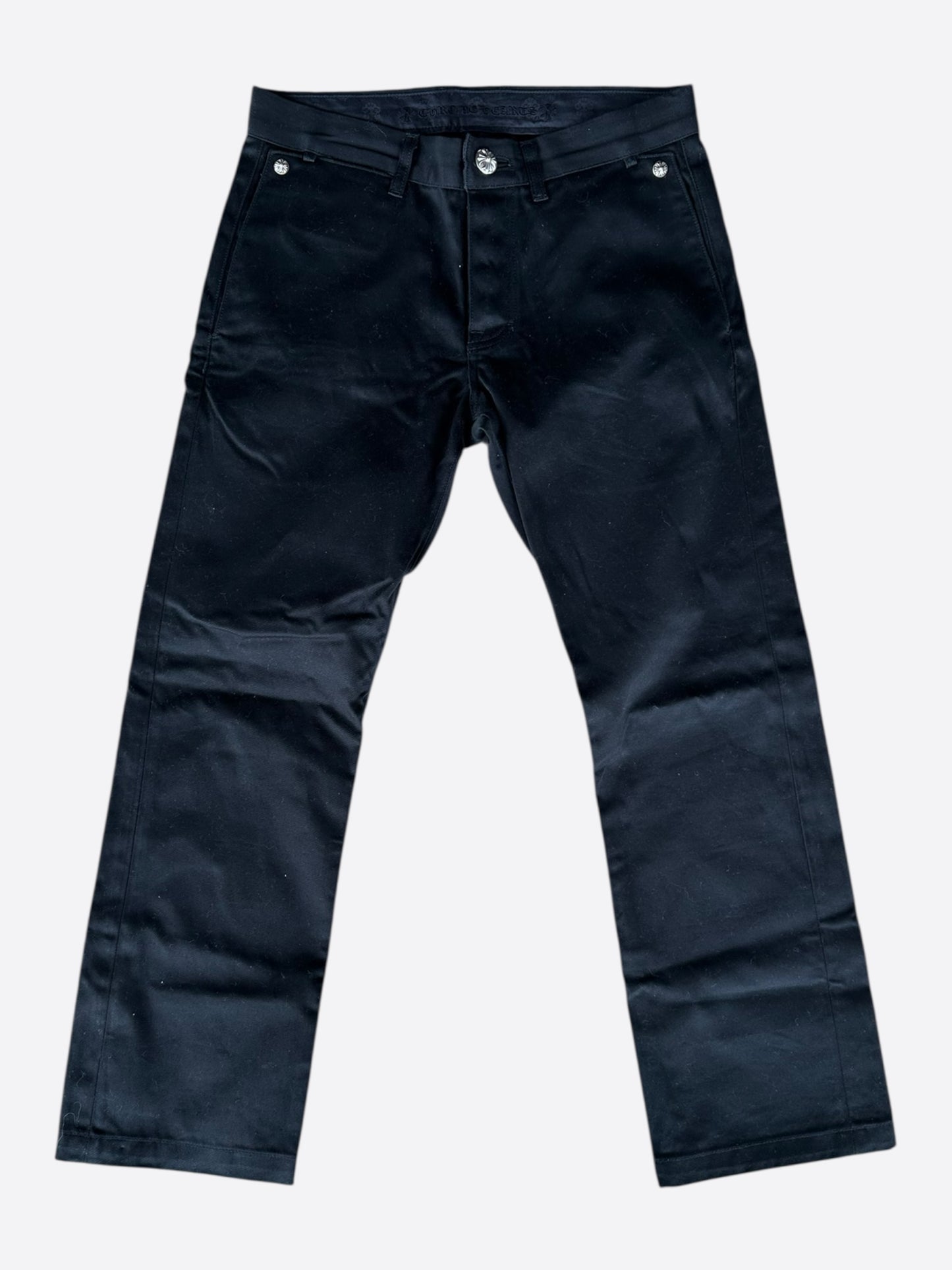Chrome Hearts Black Cross Patch Chino Pants