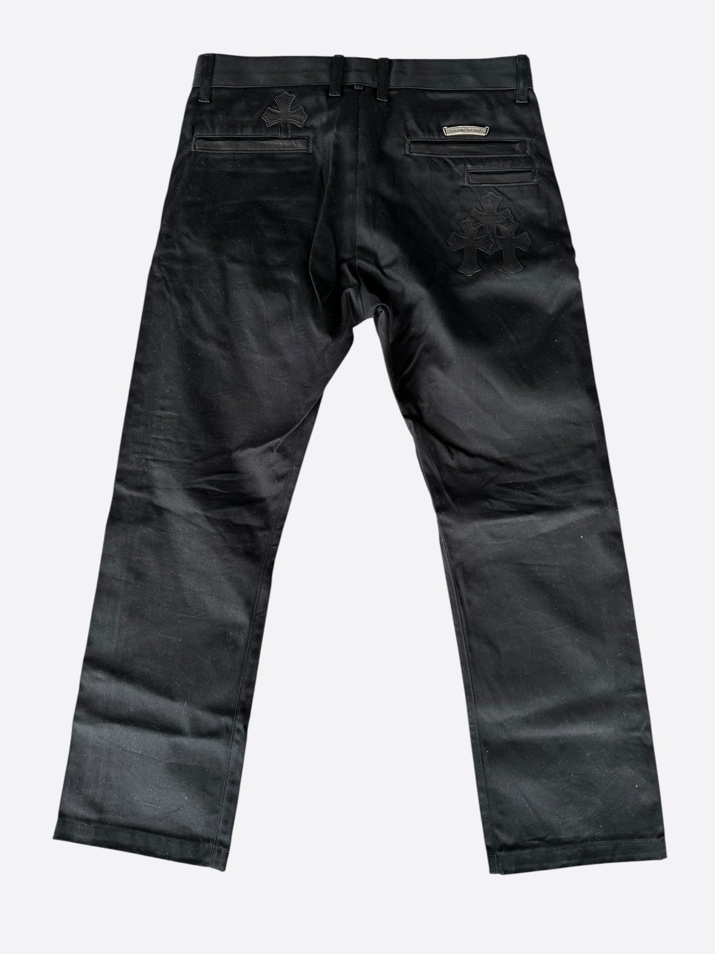 Chrome Hearts Black Cross Patch Chino Pants