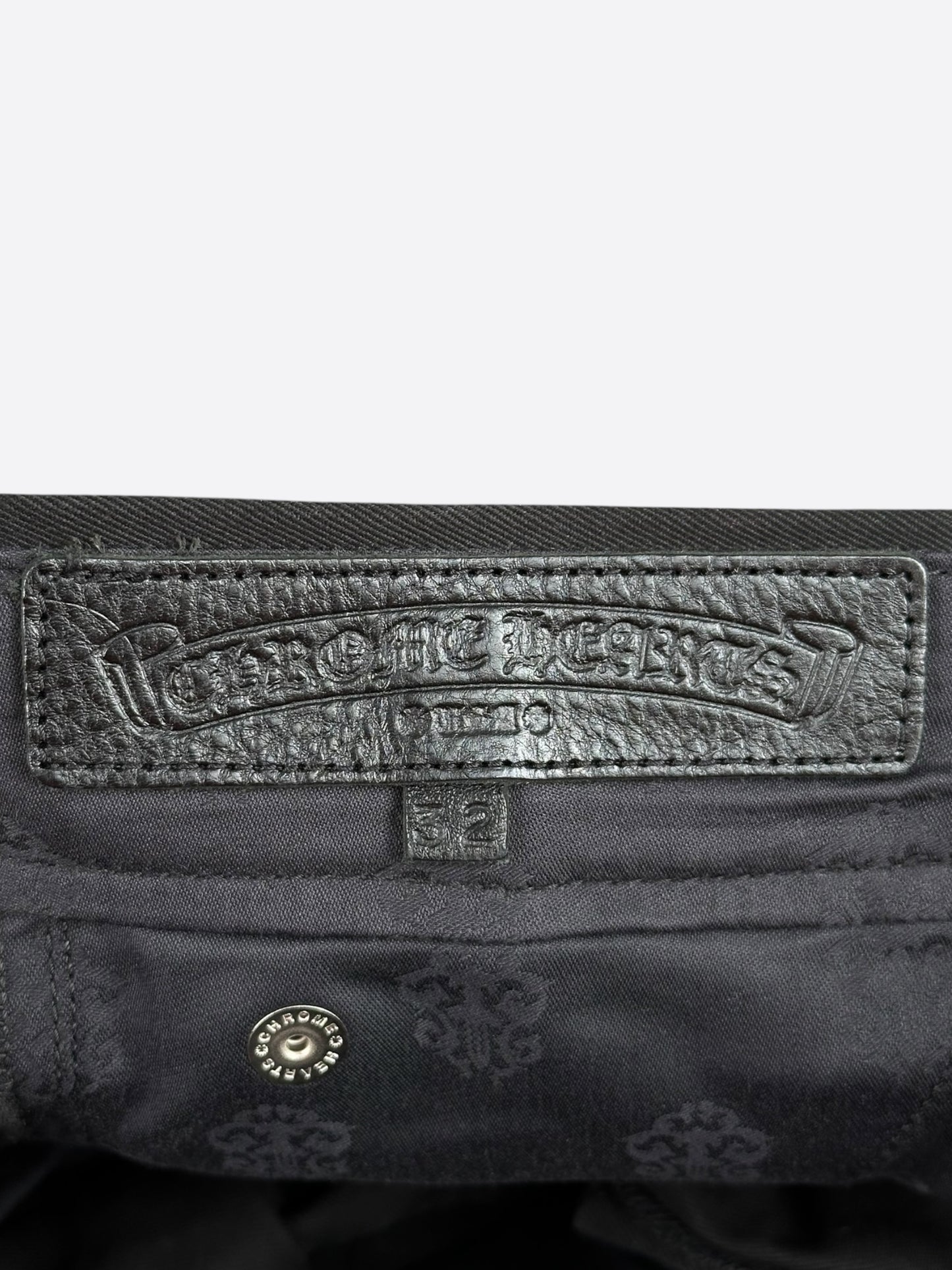 Chrome Hearts Black Cross Patch Chino Pants