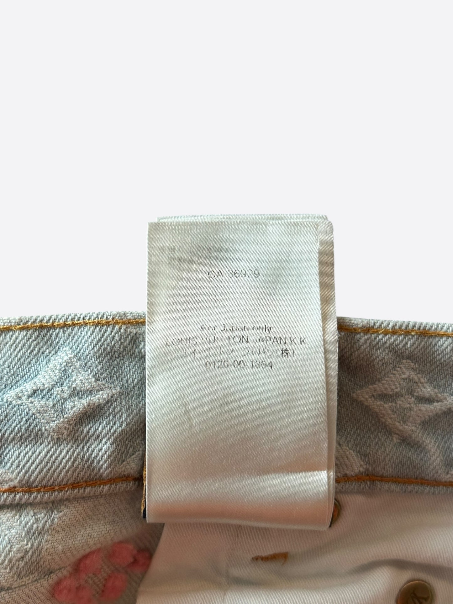 Louis Vuitton Tyler The Creator Blue & White Monogram Jeans