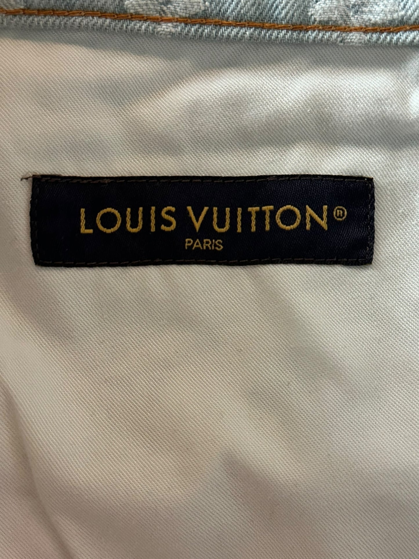 Louis Vuitton Tyler The Creator Blue & White Monogram Jeans